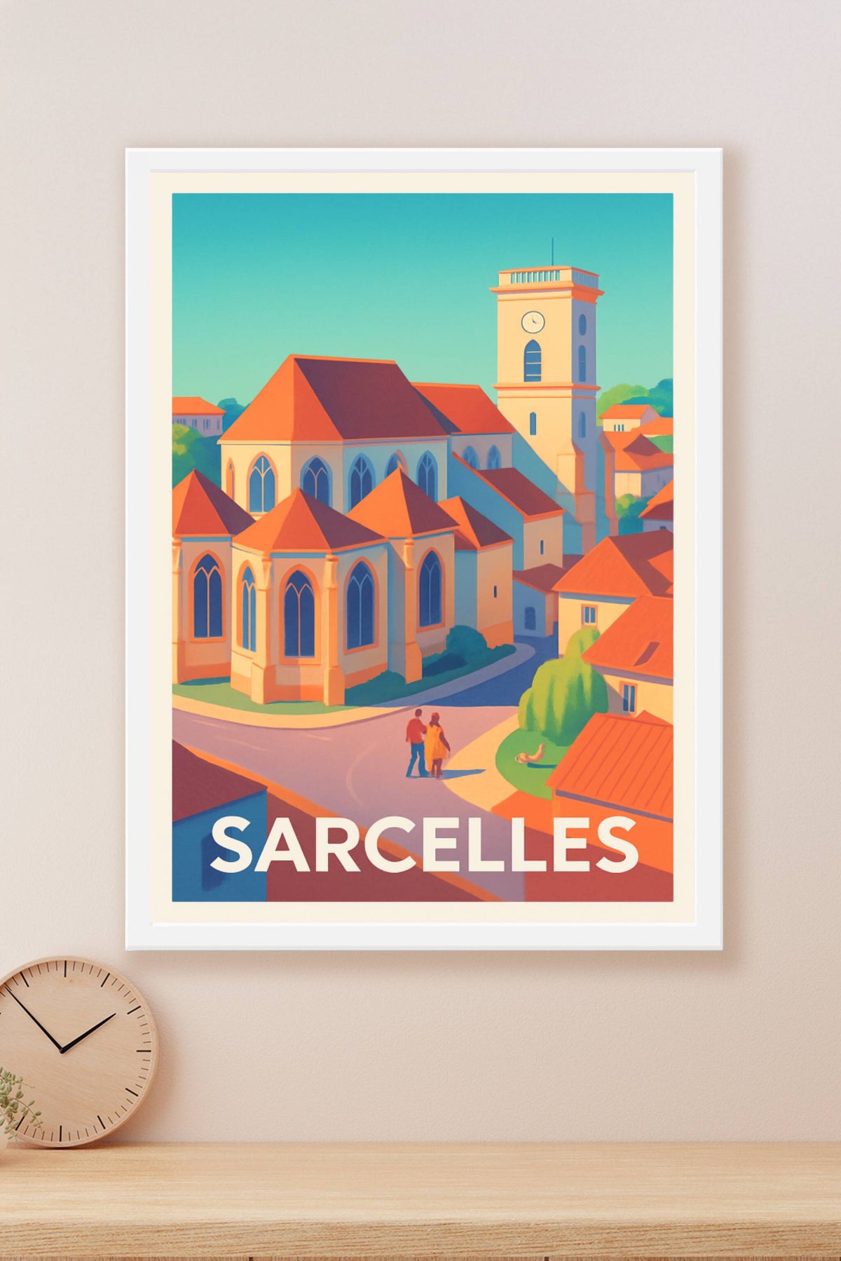 Affiche Sarcelles — Charme et sérénité au cœur de la ville · poster d'art de Sarcelles
