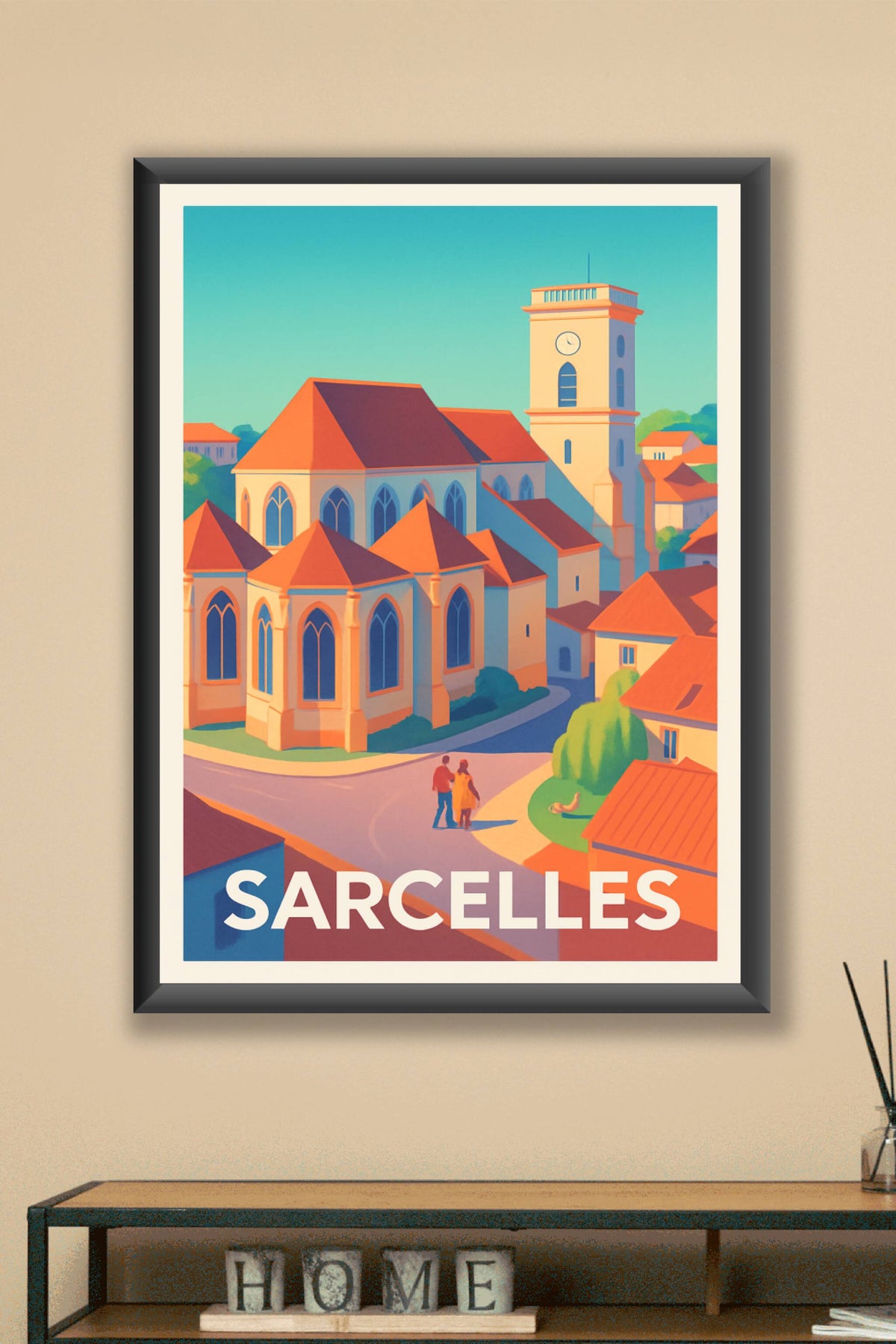 Affiche Sarcelles — Charme et sérénité au cœur de la ville · poster d'art de Sarcelles