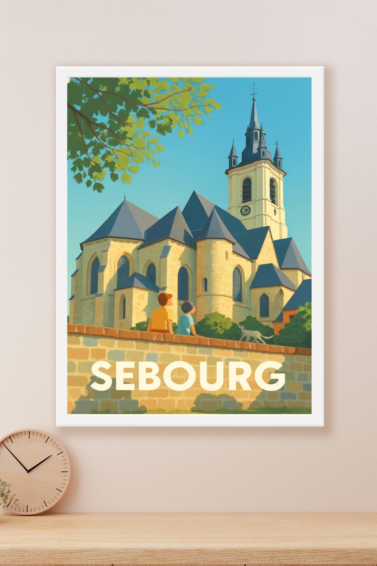 Affiche Sebourg — Charme et Sérénité en Nord-Pas-de-Calais · poster d'art de Sebourg