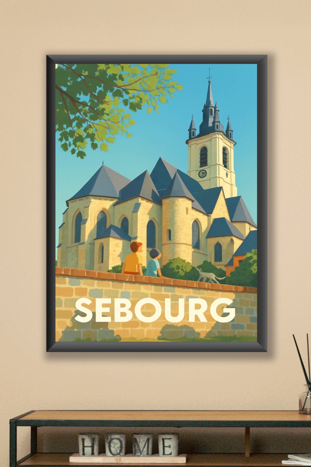 Affiche Sebourg — Charme et Sérénité en Nord-Pas-de-Calais · poster d'art de Sebourg