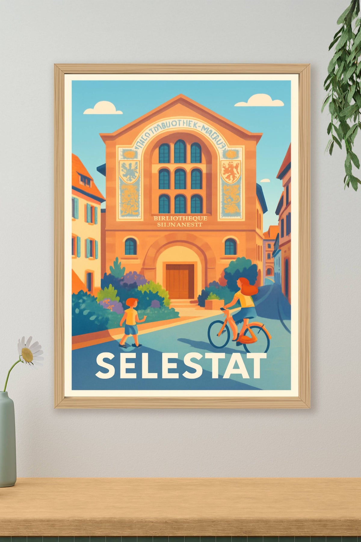 Affiche Sélestat — Charme et histoire au cœur de l'Alsace · poster d'art de Sélestat