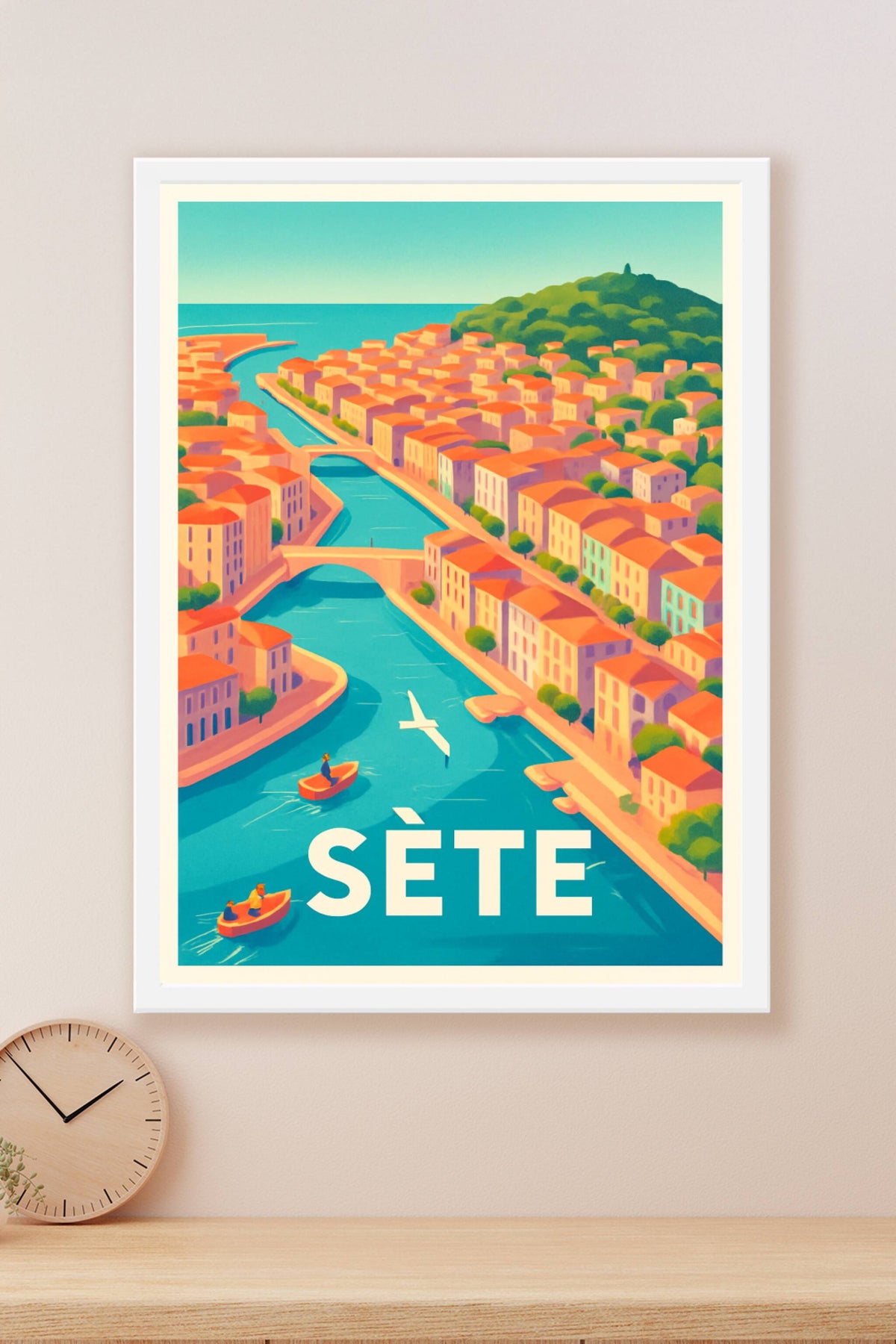Affiche Sète — Charme méditerranéen au fil de l'eau · poster d'art de Sète