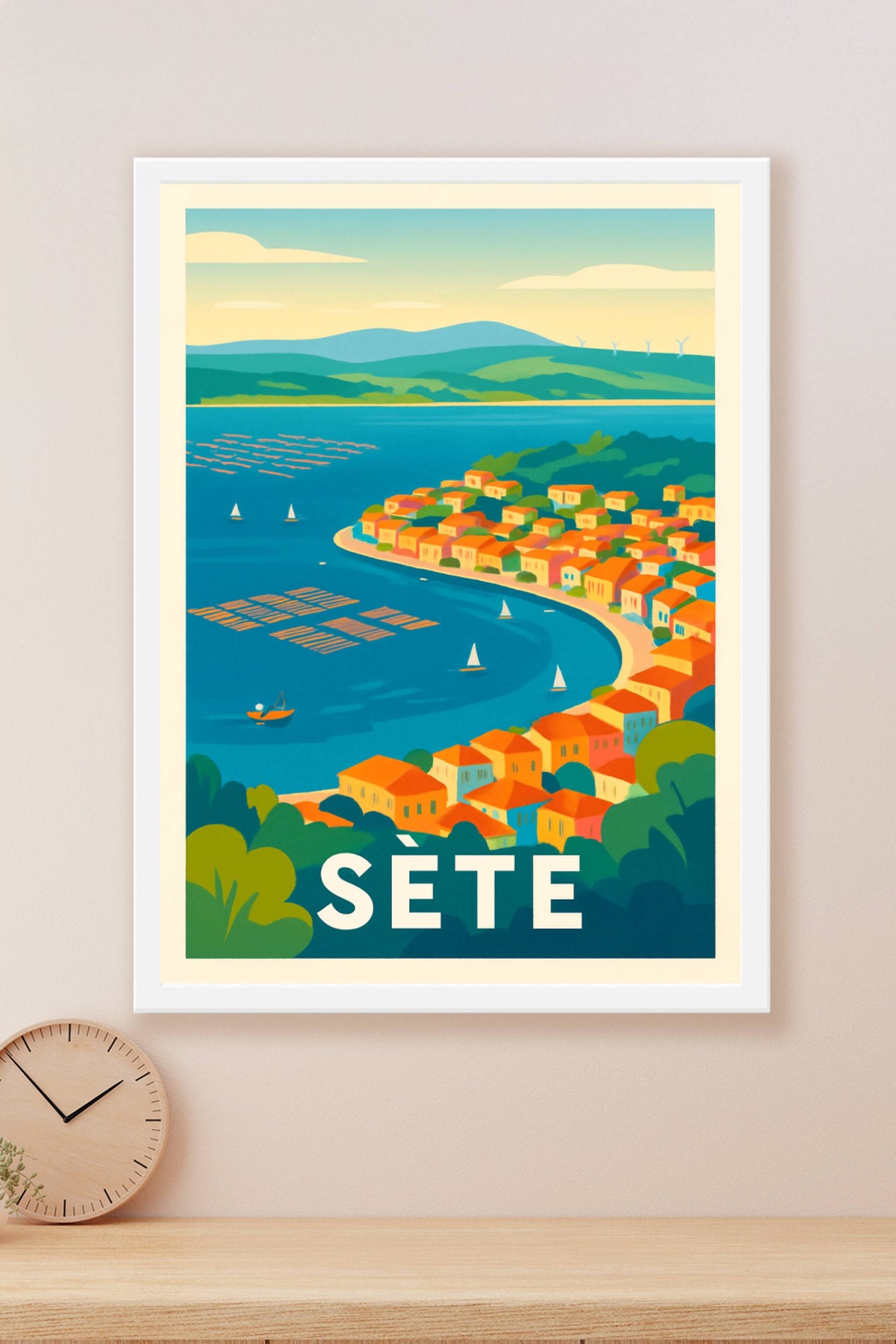 Affiche Sète — Charme méditerranéen sur la lagune · poster d'art de Sète