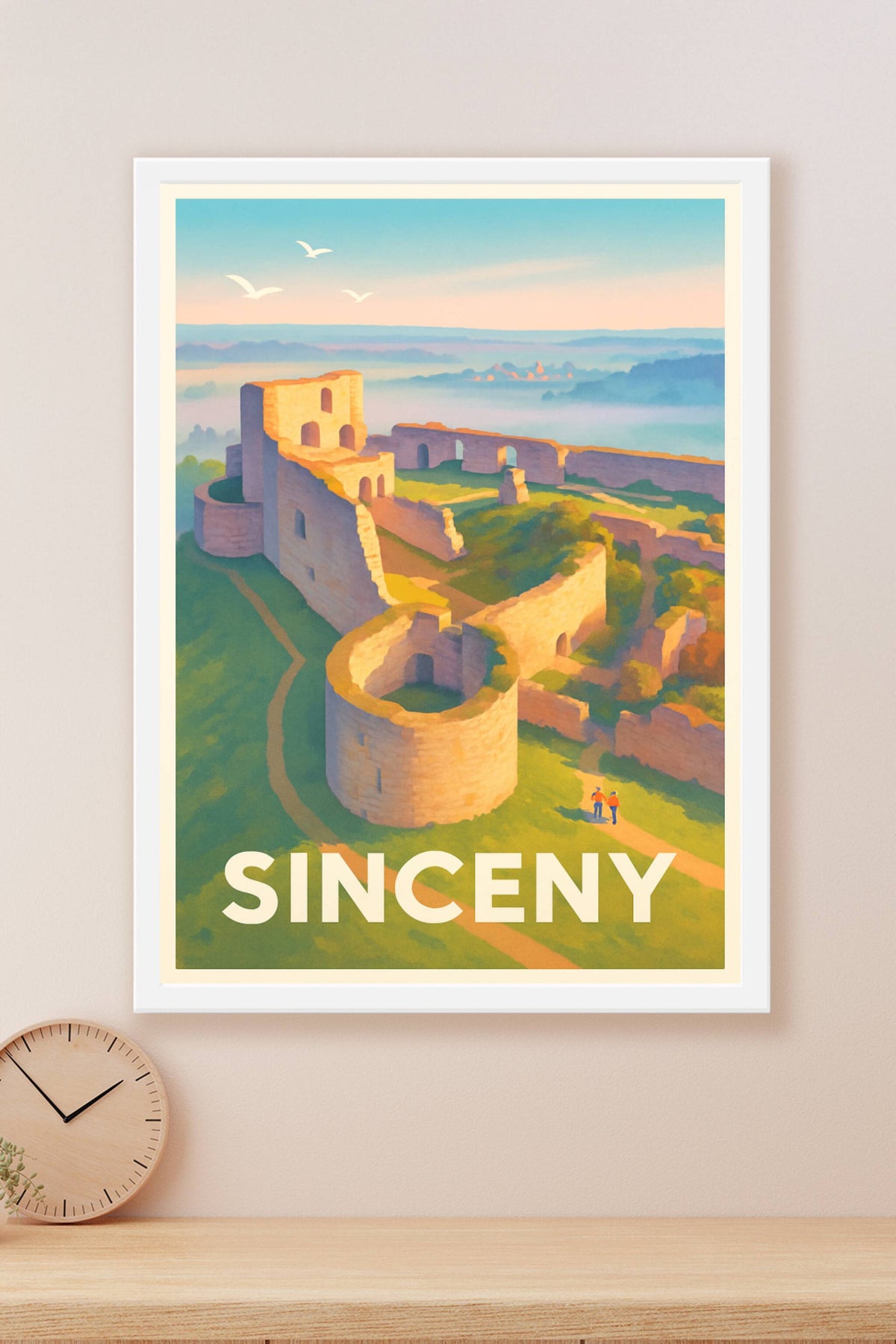 Affiche Sinceny — Voyage au cœur des ruines historiques · poster d'art de Sinceny