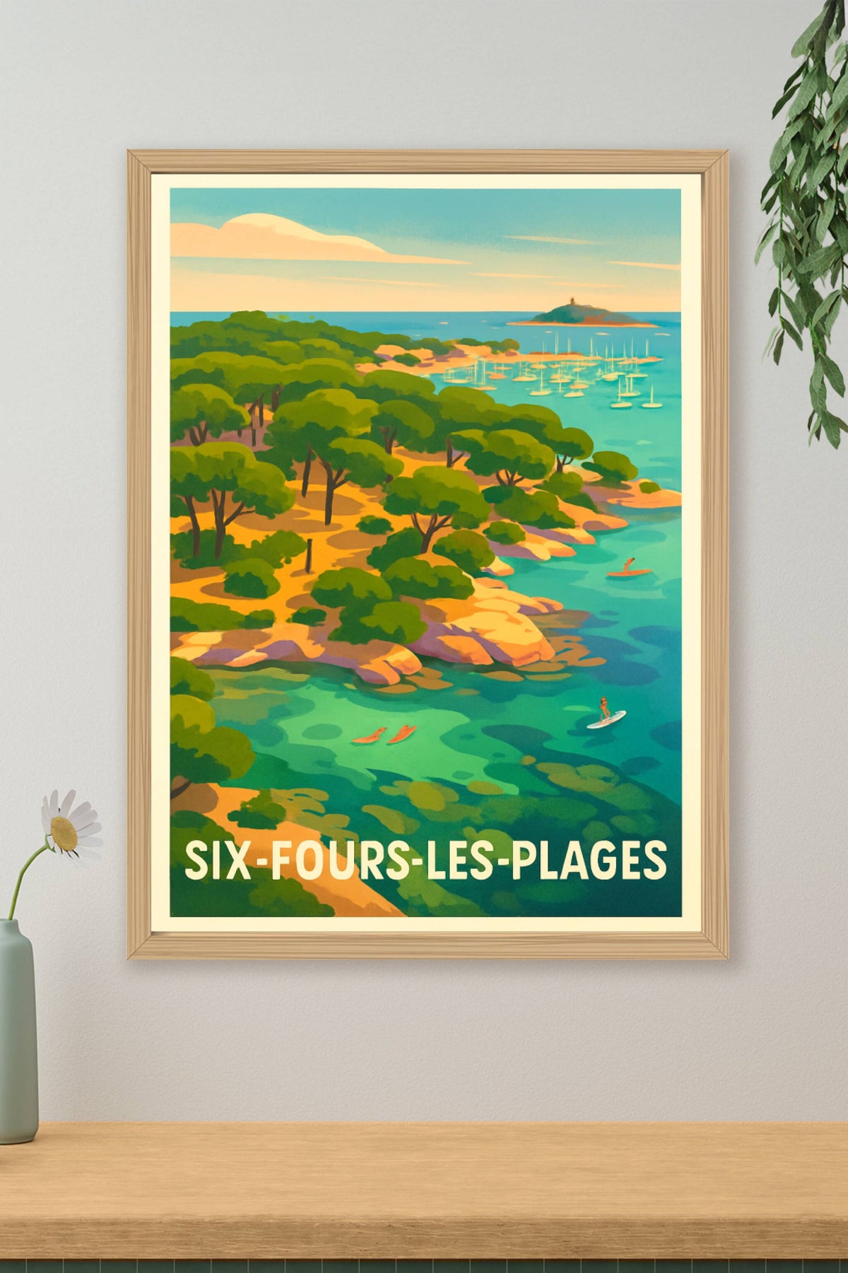 Affiche Six-Fours-les-Plages — Plongez au cœur de la Méditerranée · poster d'art de Six-Fours-les-Plages