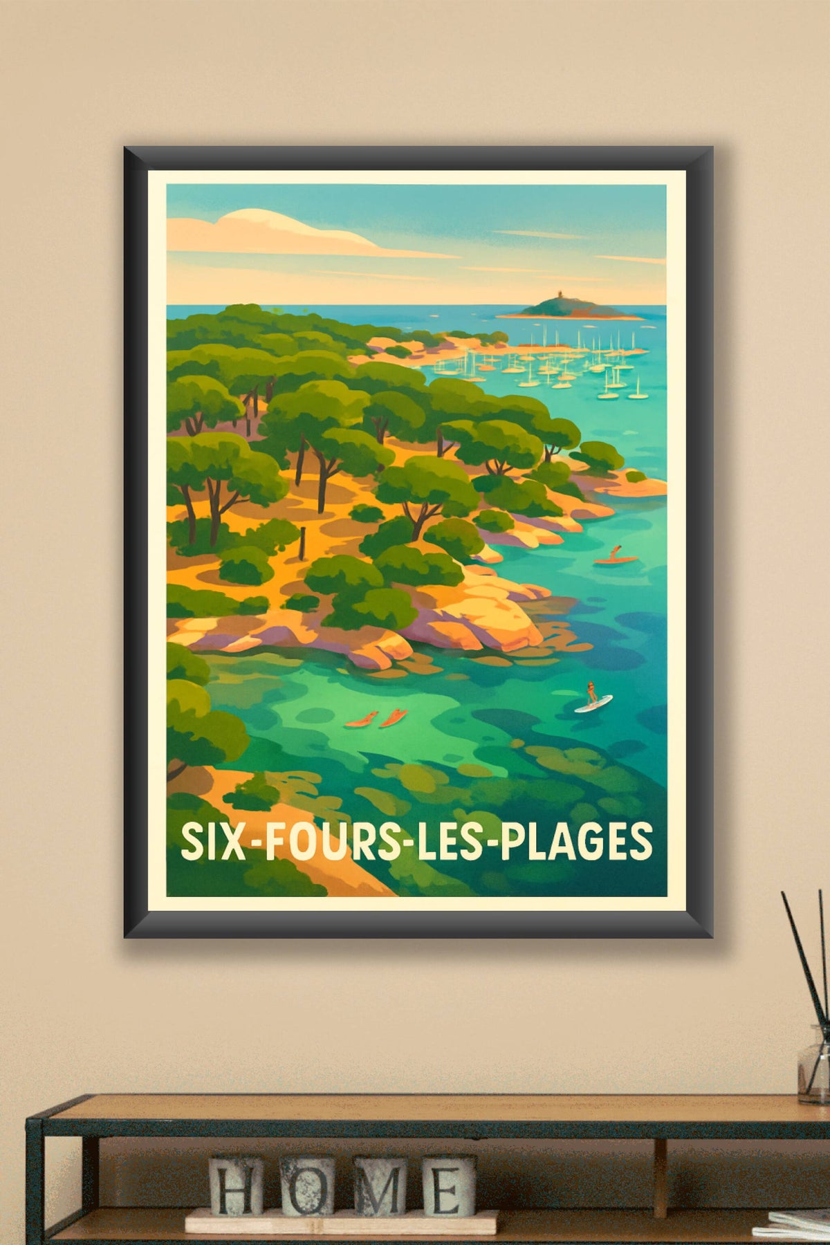 Affiche Six-Fours-les-Plages — Plongez au cœur de la Méditerranée · poster d'art de Six-Fours-les-Plages