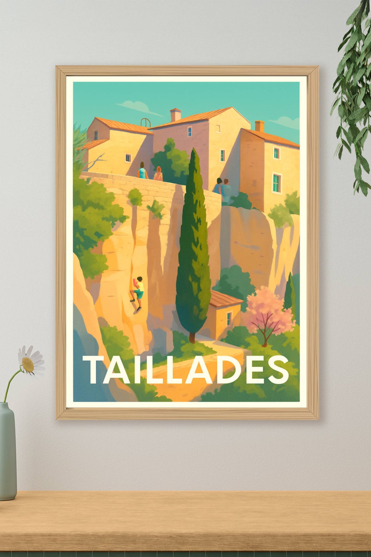 Affiche Taillades — Charmante escapade provençale · poster d'art de Taillades