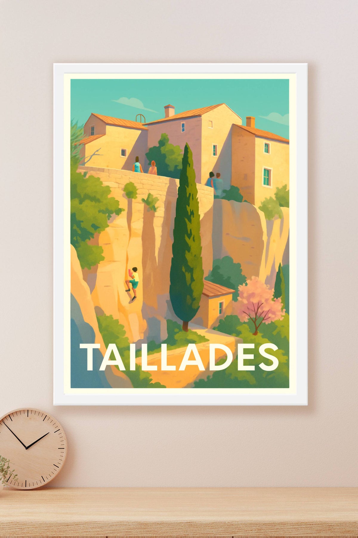 Affiche Taillades — Charmante escapade provençale · poster d'art de Taillades