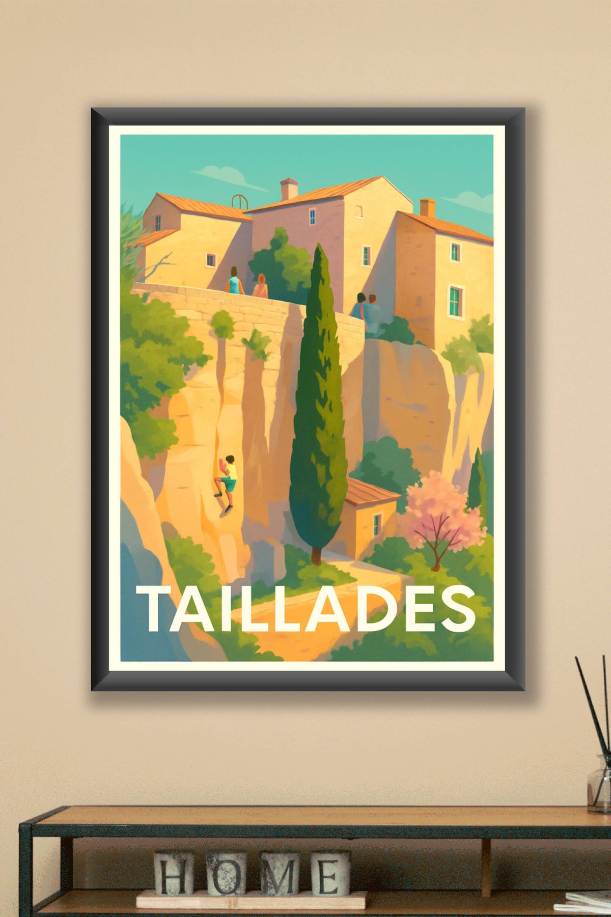 Affiche Taillades — Charmante escapade provençale · poster d'art de Taillades