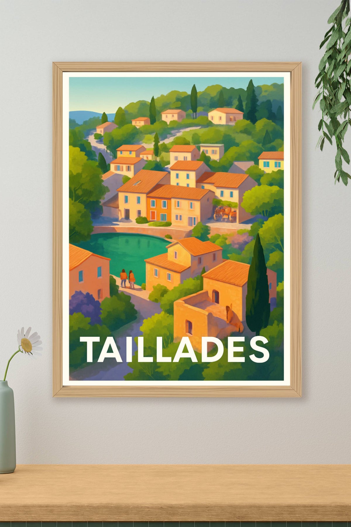 Affiche Taillades — Charme et sérénité provençale · poster d'art de Taillades