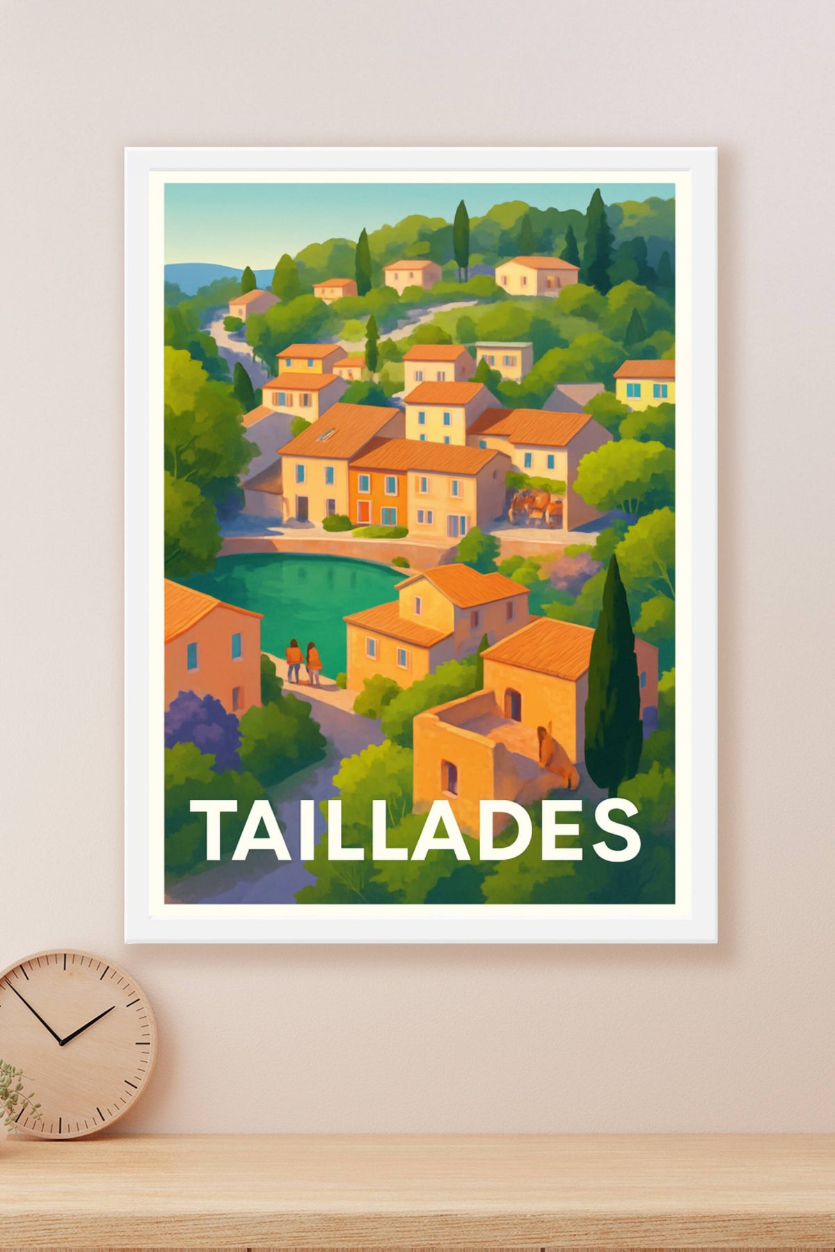 Affiche Taillades — Charme et sérénité provençale · poster d'art de Taillades