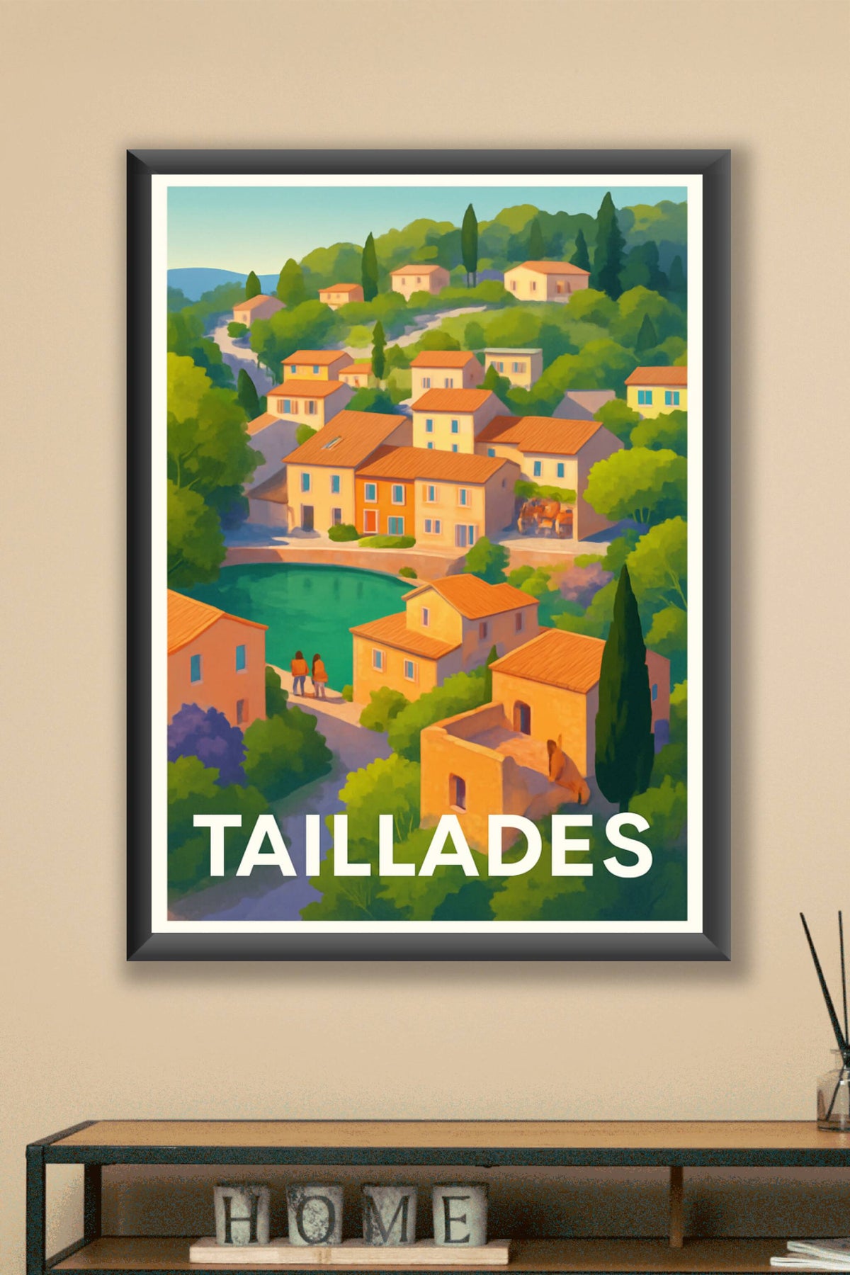 Affiche Taillades — Charme et sérénité provençale · poster d'art de Taillades