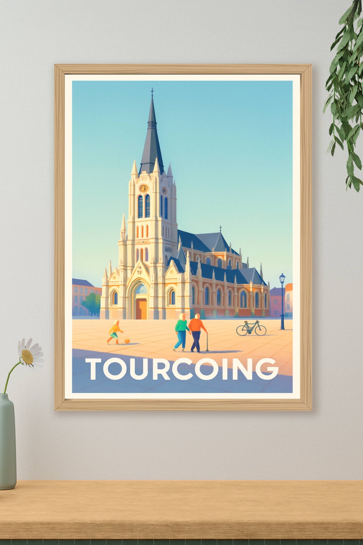 Affiche Tourcoing — L'élégance historique au cœur de la ville · poster d'art de Tourcoing