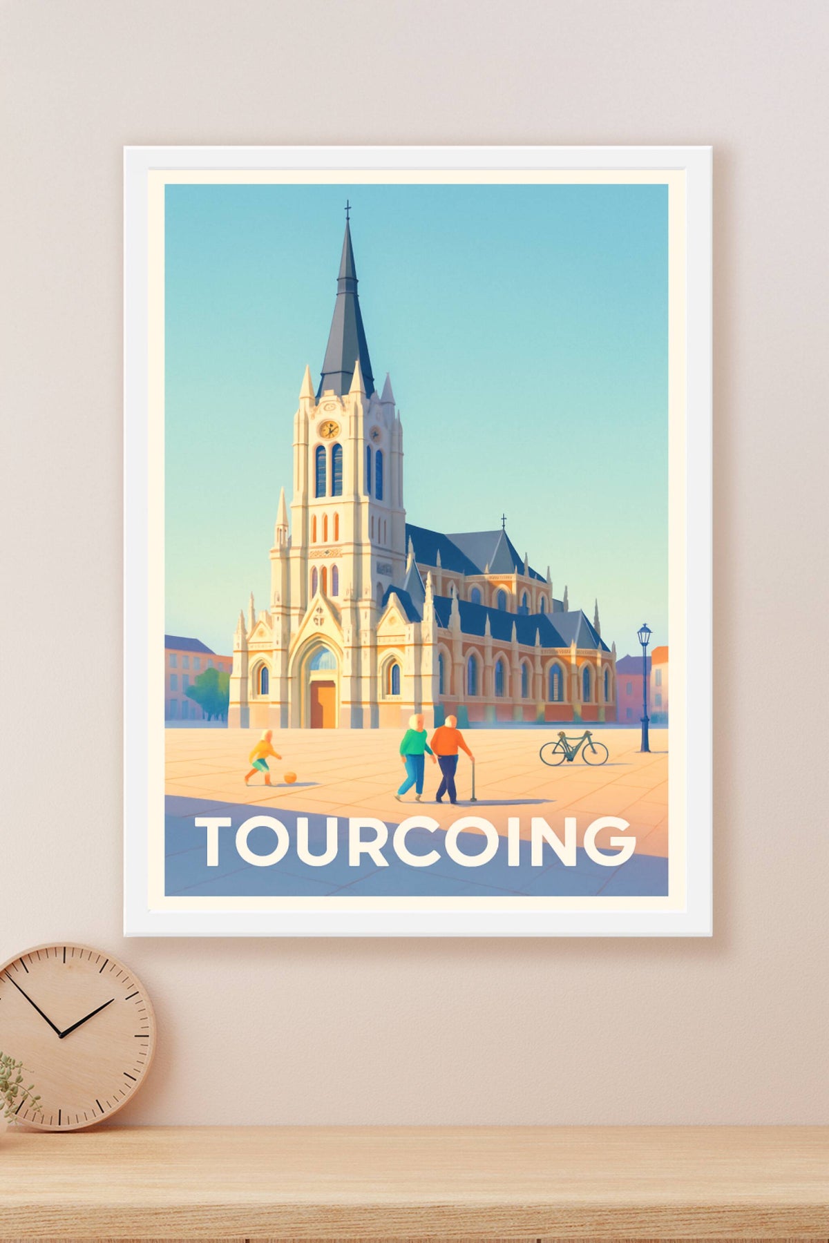 Affiche Tourcoing — L'élégance historique au cœur de la ville · poster d'art de Tourcoing