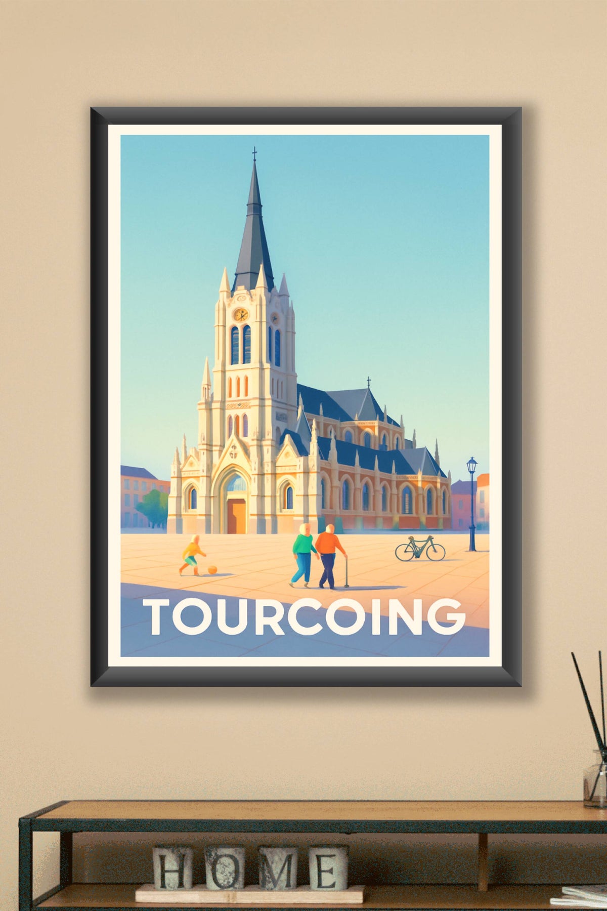 Affiche Tourcoing — L'élégance historique au cœur de la ville · poster d'art de Tourcoing