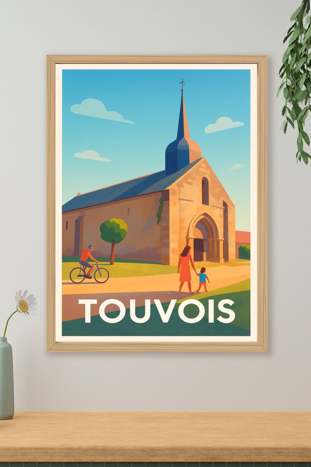 Affiche Touvois — Charme et Sérénité au Cœur du Village · poster d'art de Touvois