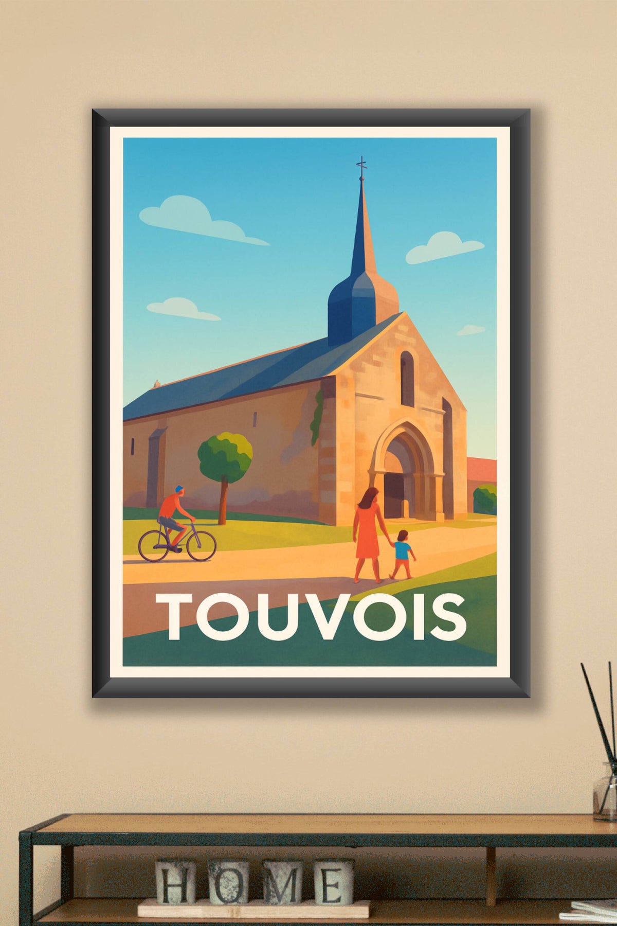 Affiche Touvois — Charme et Sérénité au Cœur du Village · poster d'art de Touvois