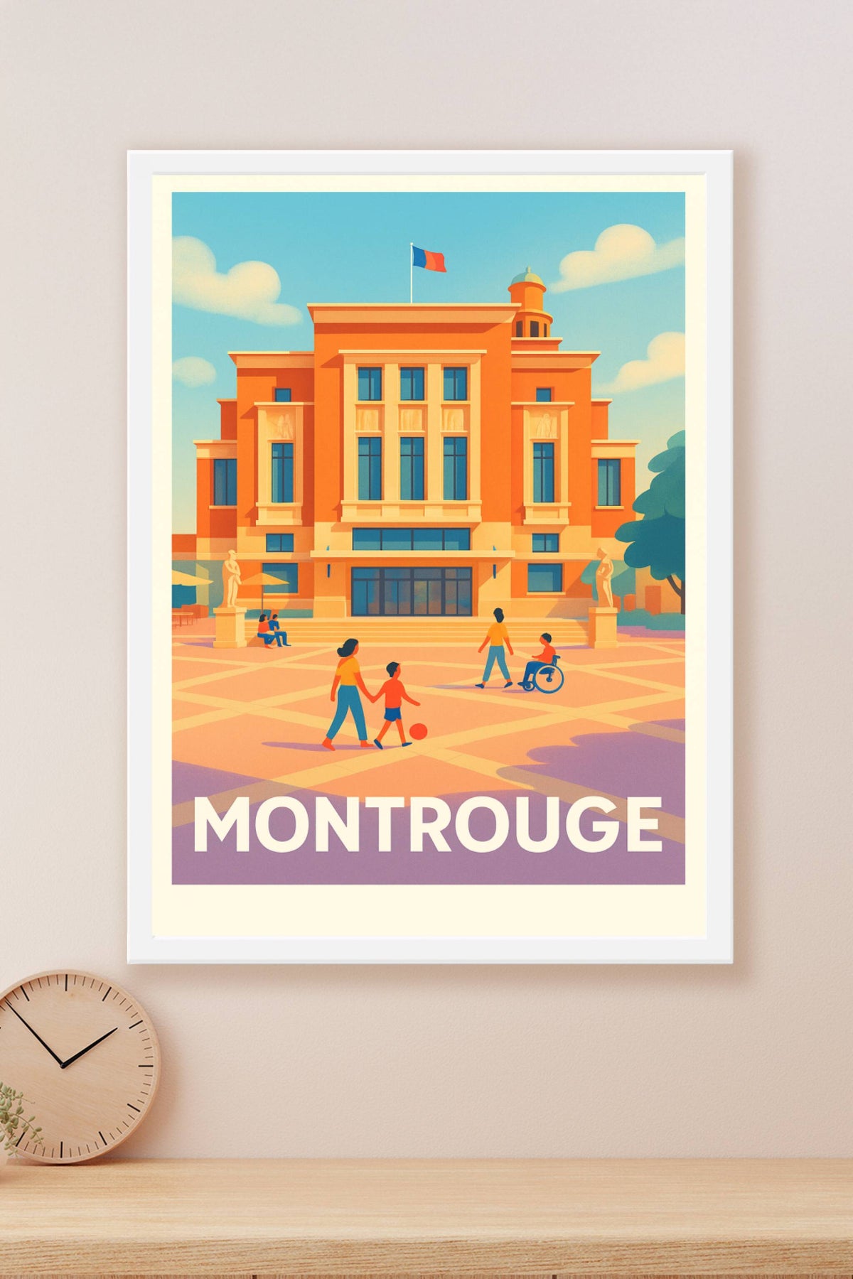 Affiche Montrouge — L'élégance urbaine au cœur de la ville · poster d'art de Montrouge