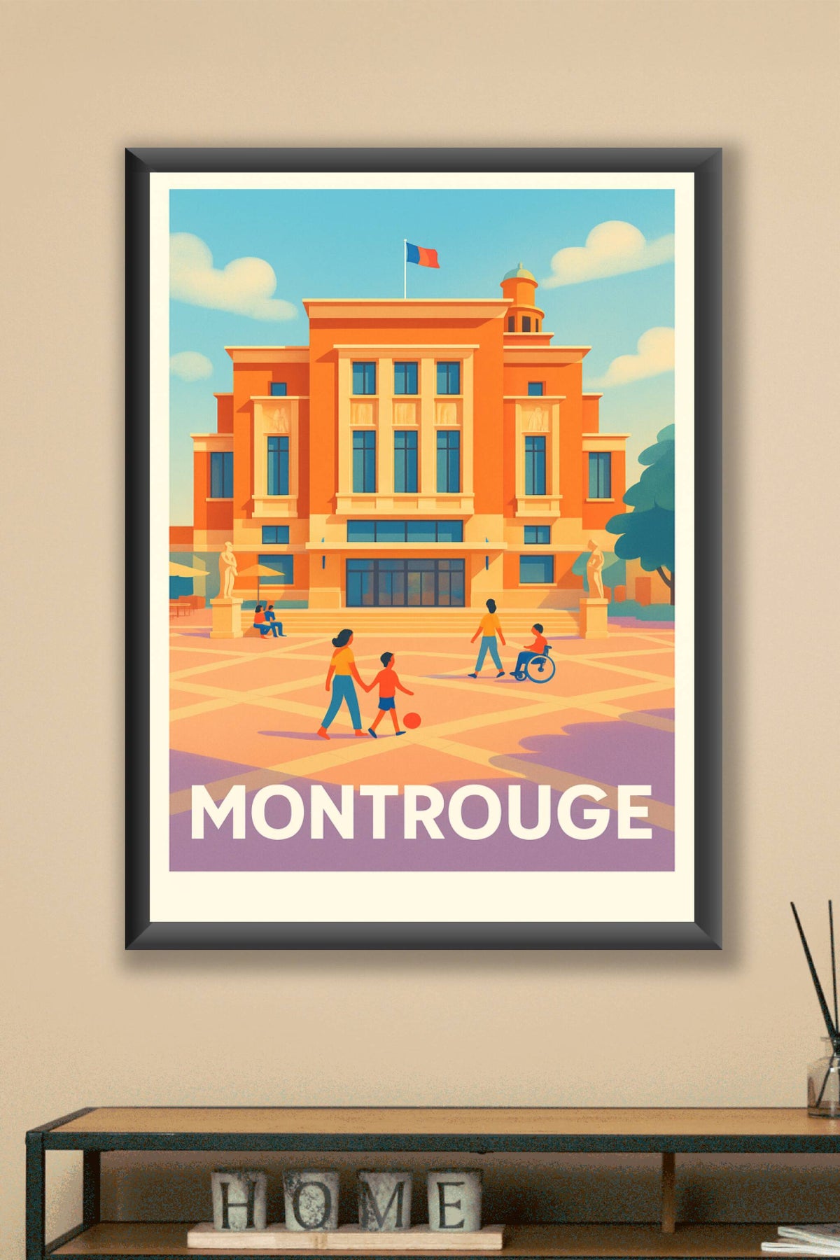 Affiche Montrouge — L'élégance urbaine au cœur de la ville · poster d'art de Montrouge