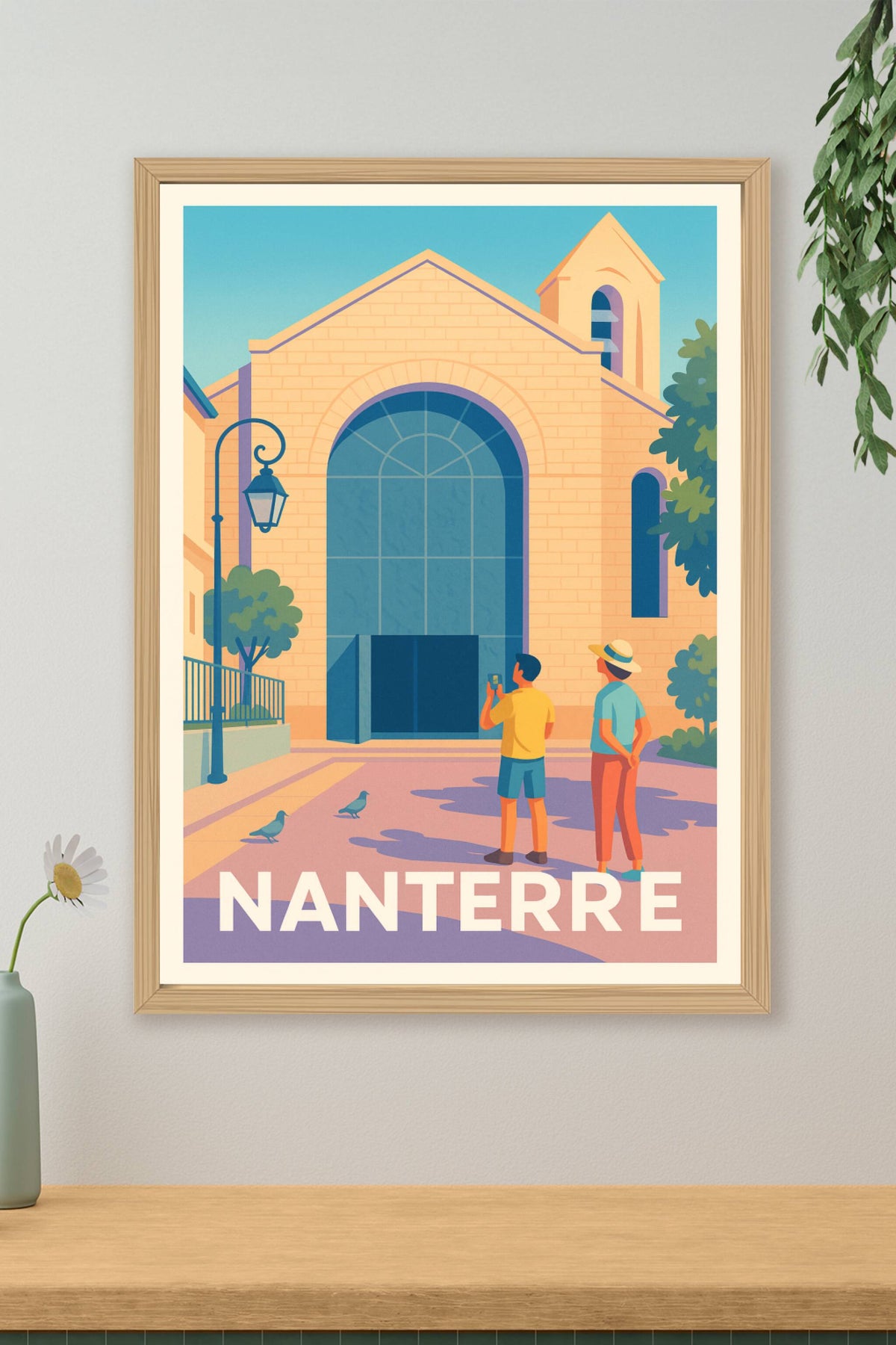 Affiche Nanterre — Découvrez le charme discret de la ville · poster d'art de Nanterre