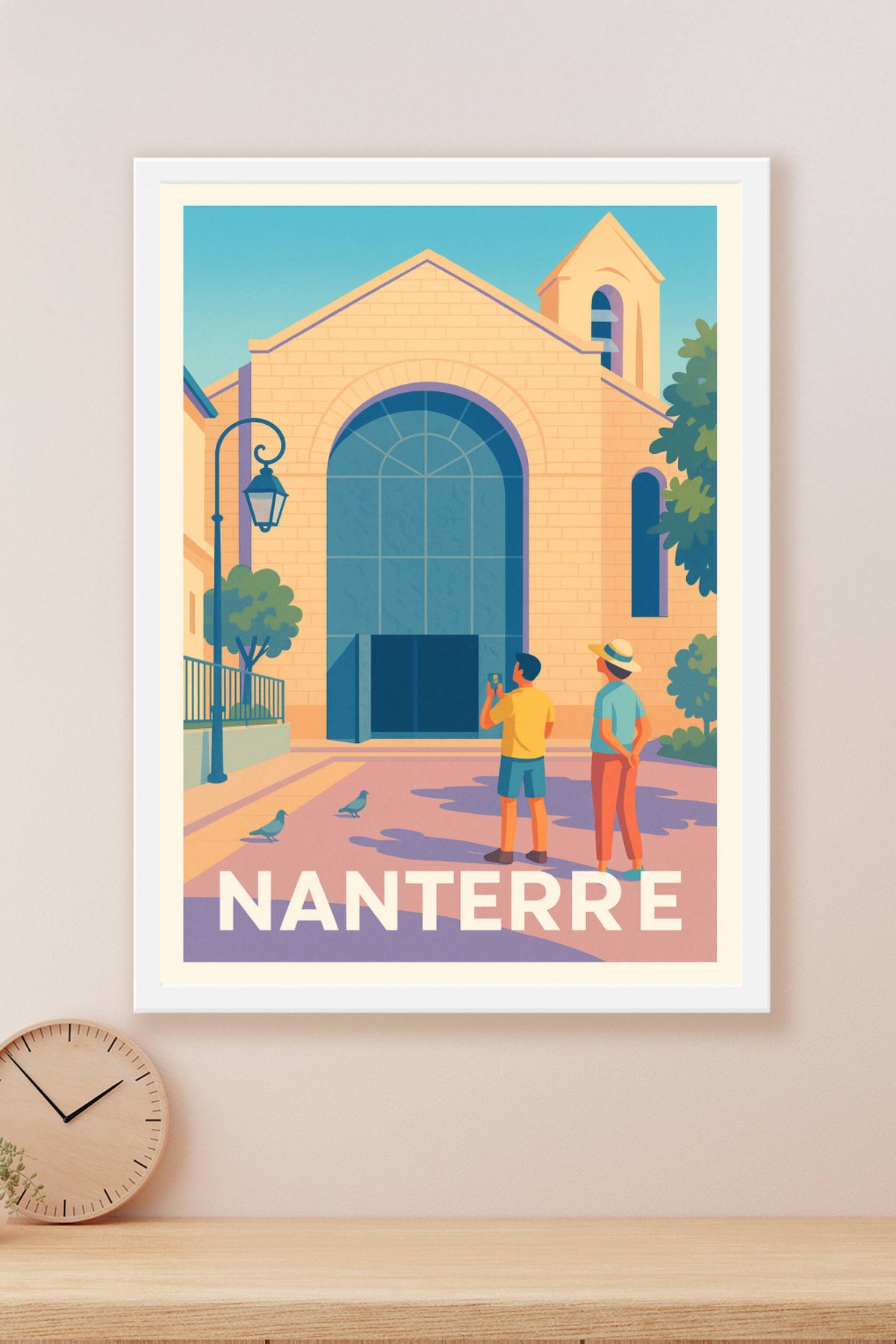 Affiche Nanterre — Découvrez le charme discret de la ville · poster d'art de Nanterre