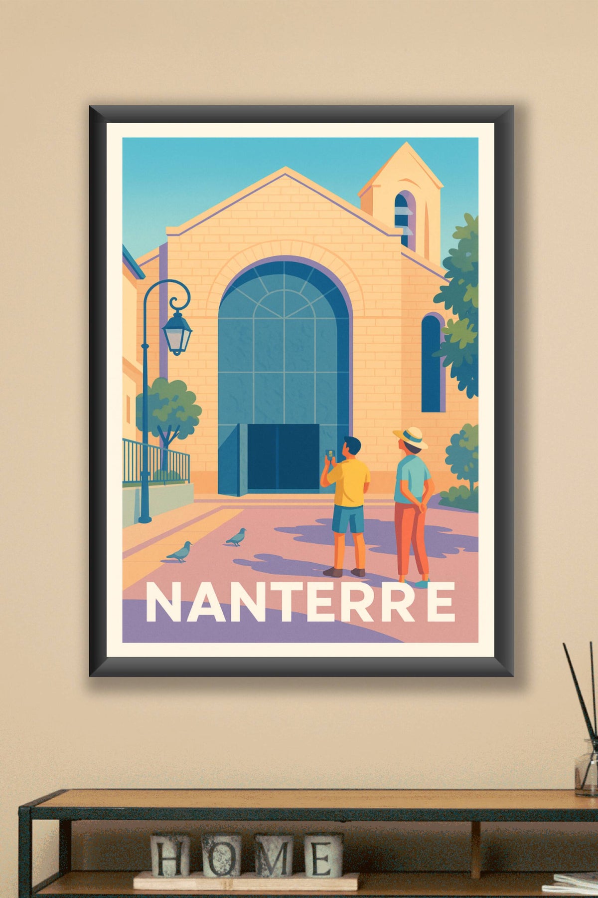 Affiche Nanterre — Découvrez le charme discret de la ville · poster d'art de Nanterre