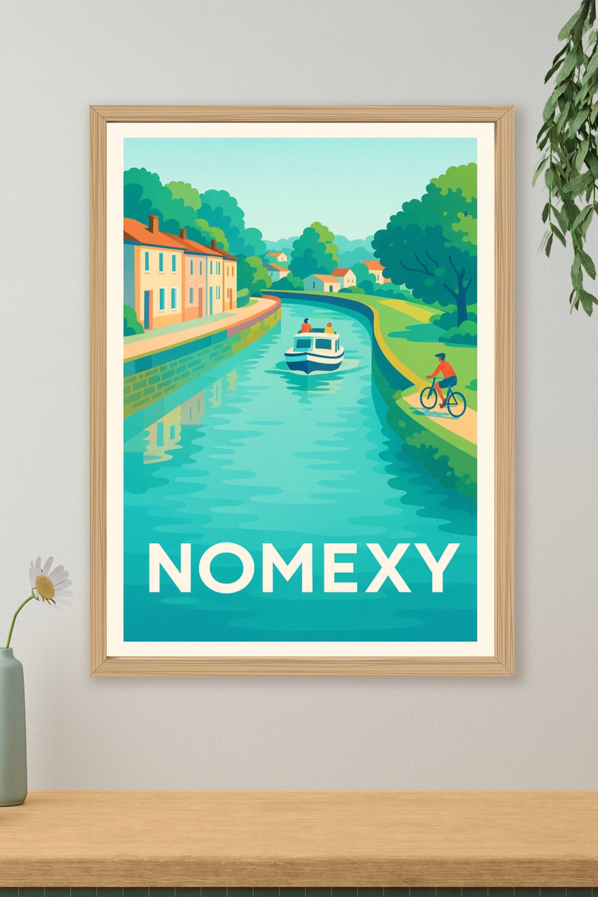 Affiche Nomexy — Charme paisible au fil de l'eau · poster d'art de Nomexy