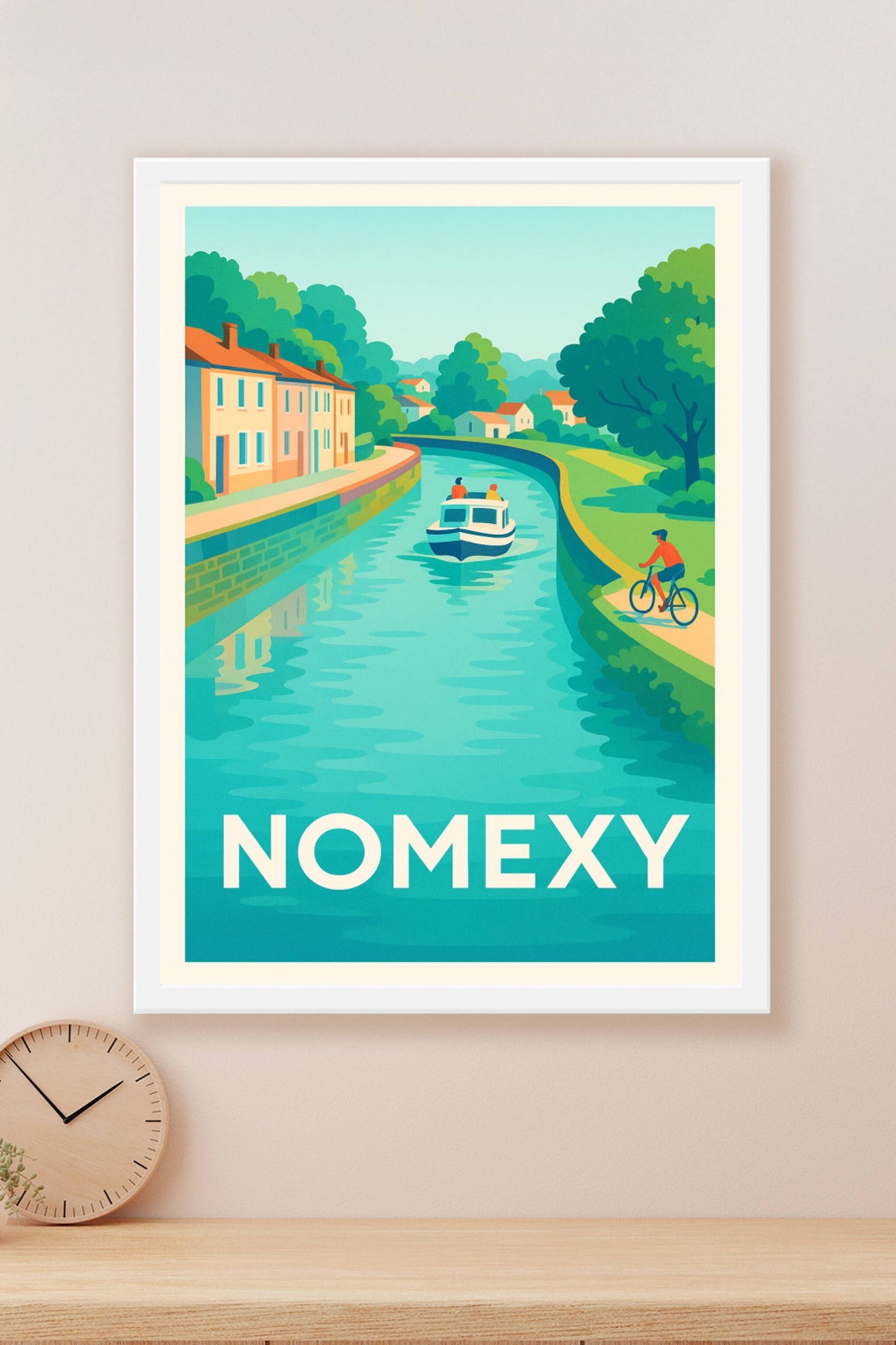 Affiche Nomexy — Charme paisible au fil de l'eau · poster d'art de Nomexy