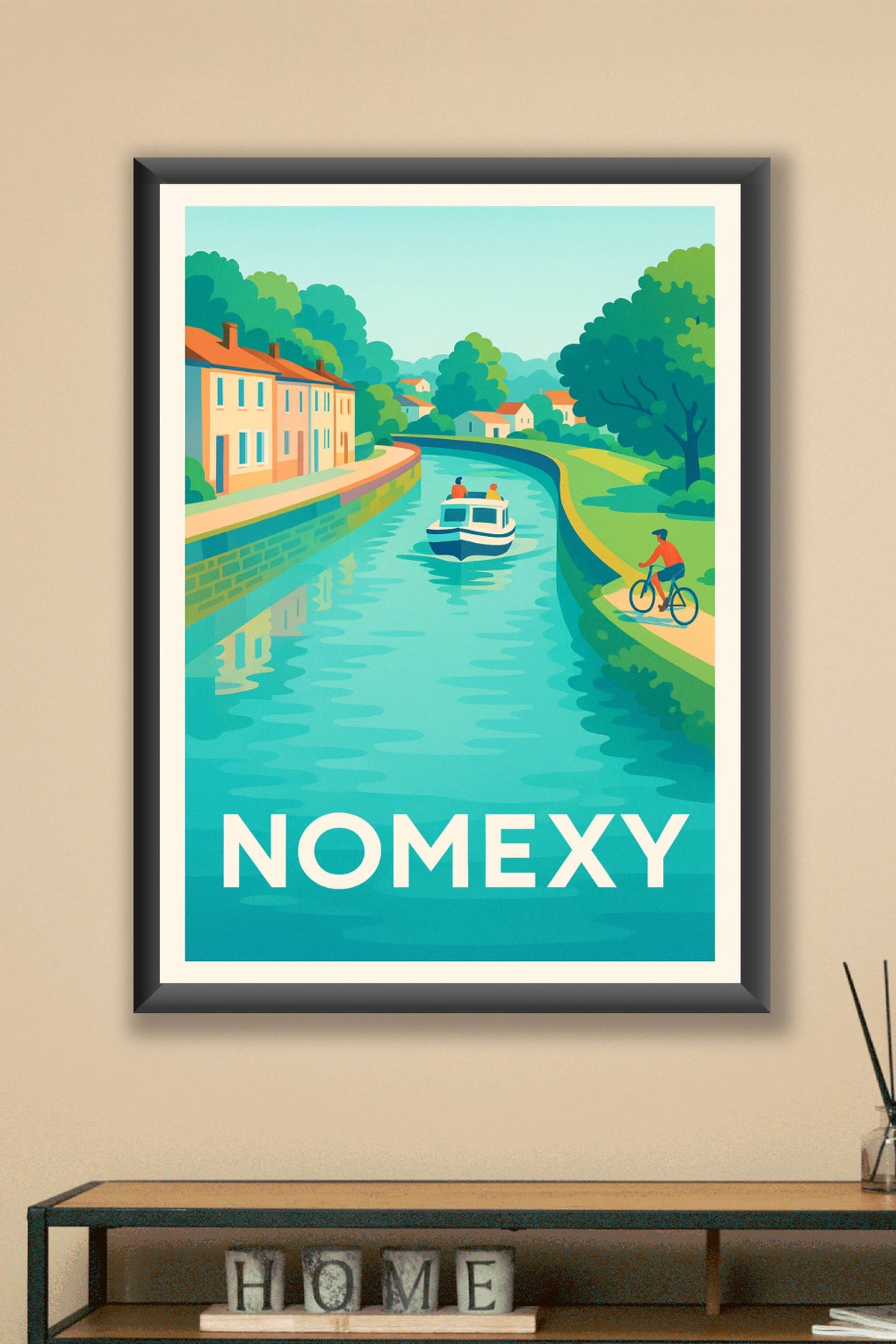 Affiche Nomexy — Charme paisible au fil de l'eau · poster d'art de Nomexy