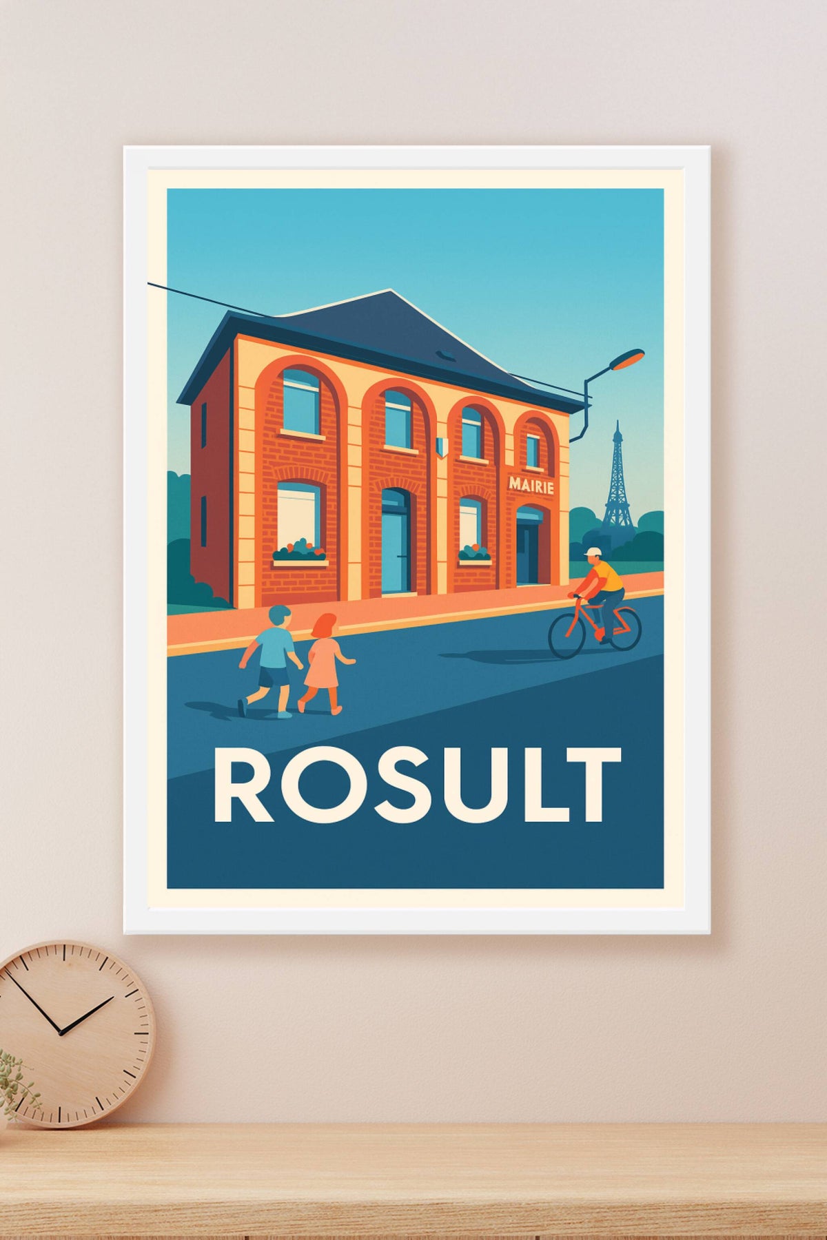 Affiche Rosult — Charme de la vie locale · poster d'art de Rosult