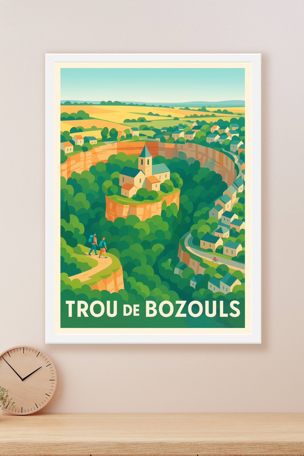 Affiche Trou de Bozouls — Un Écrin Naturel Unique à Découvrir · poster d'art de Trou de Bozouls