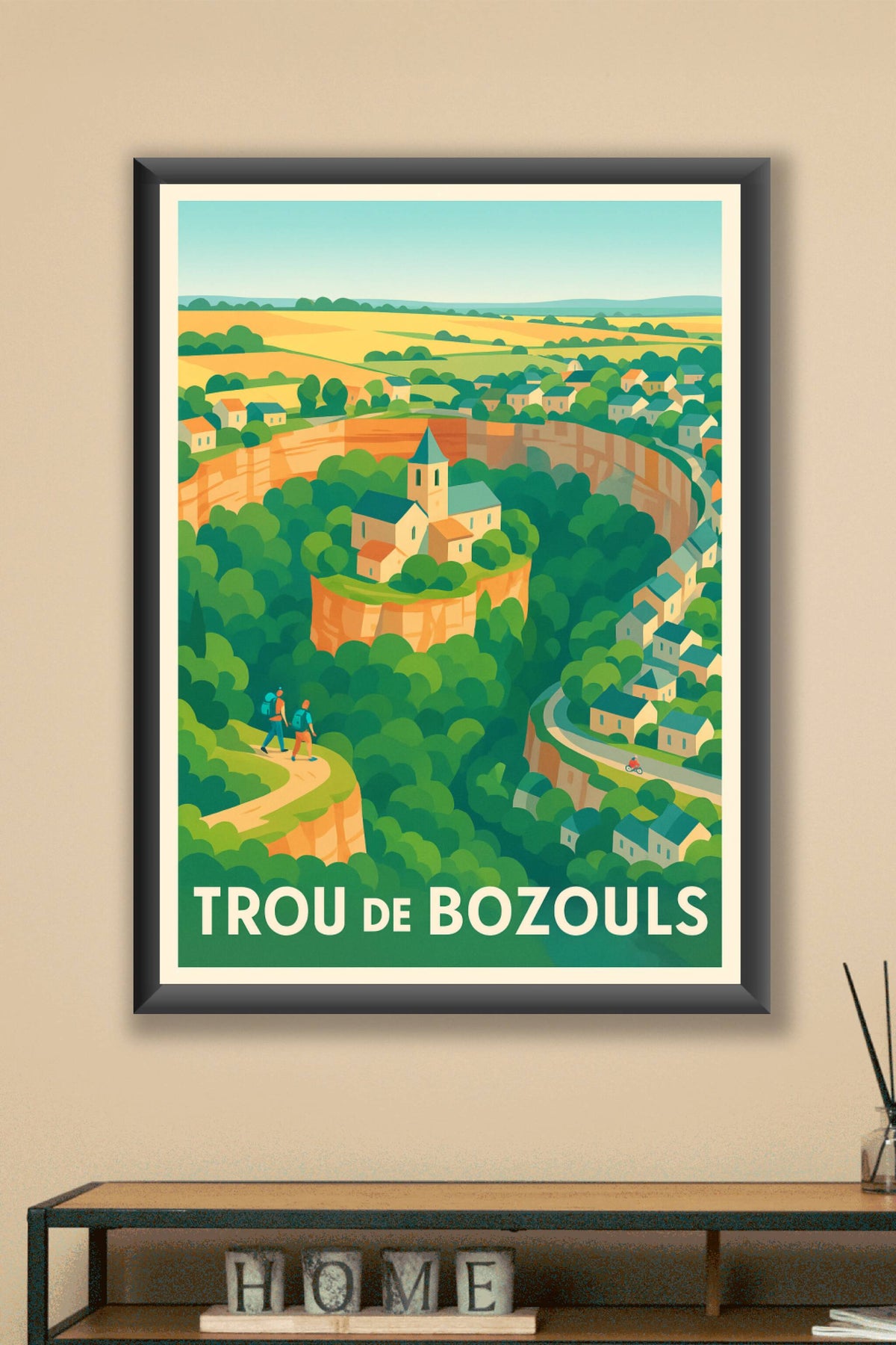 Affiche Trou de Bozouls — Un Écrin Naturel Unique à Découvrir · poster d'art de Trou de Bozouls