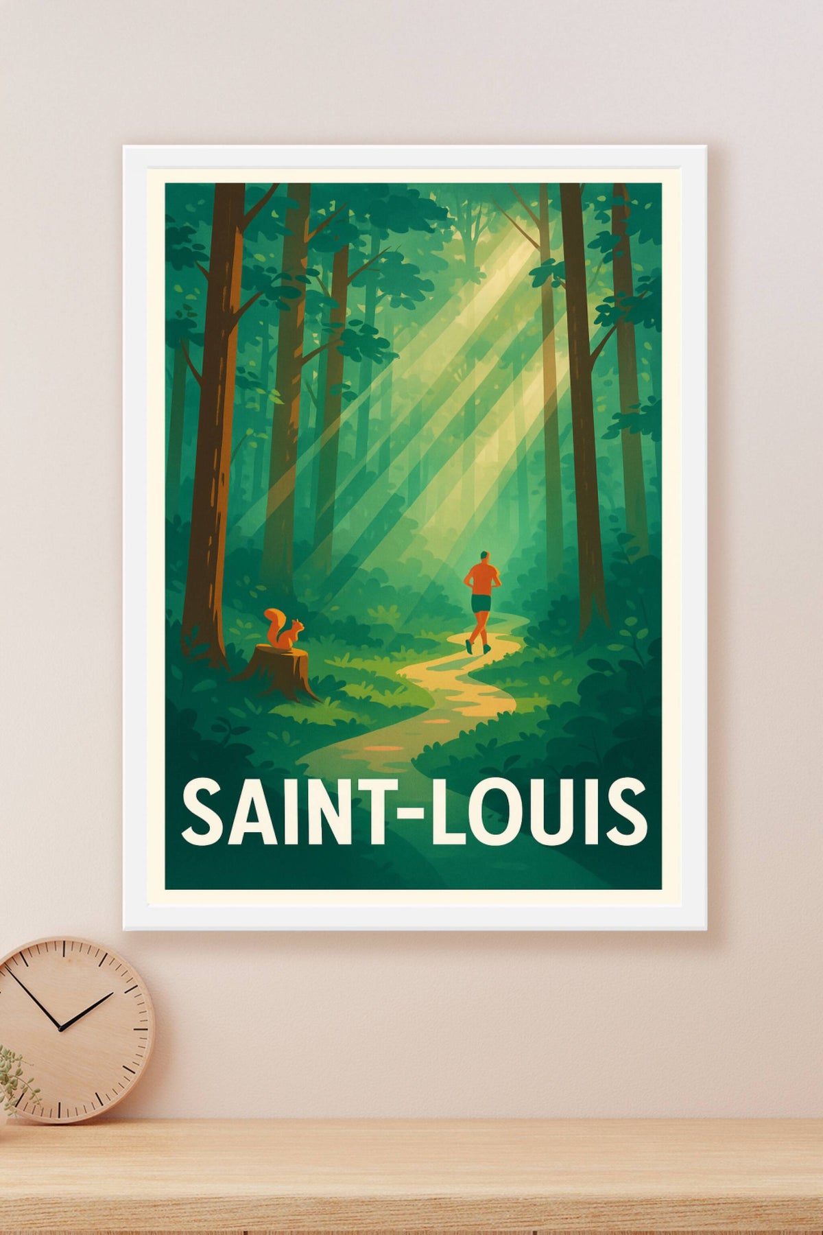 Affiche Saint-Louis — Évasion Nature en Forêt · poster d'art de Saint-Louis