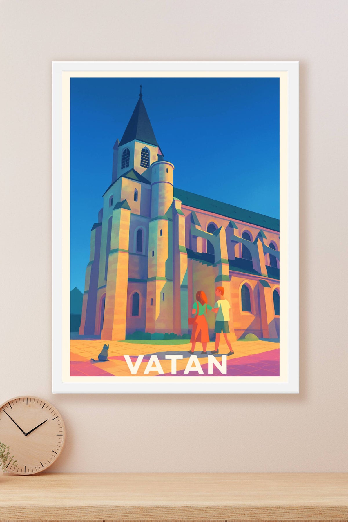 Affiche Vatan — L'église au charme intemporel · poster d'art de Vatan