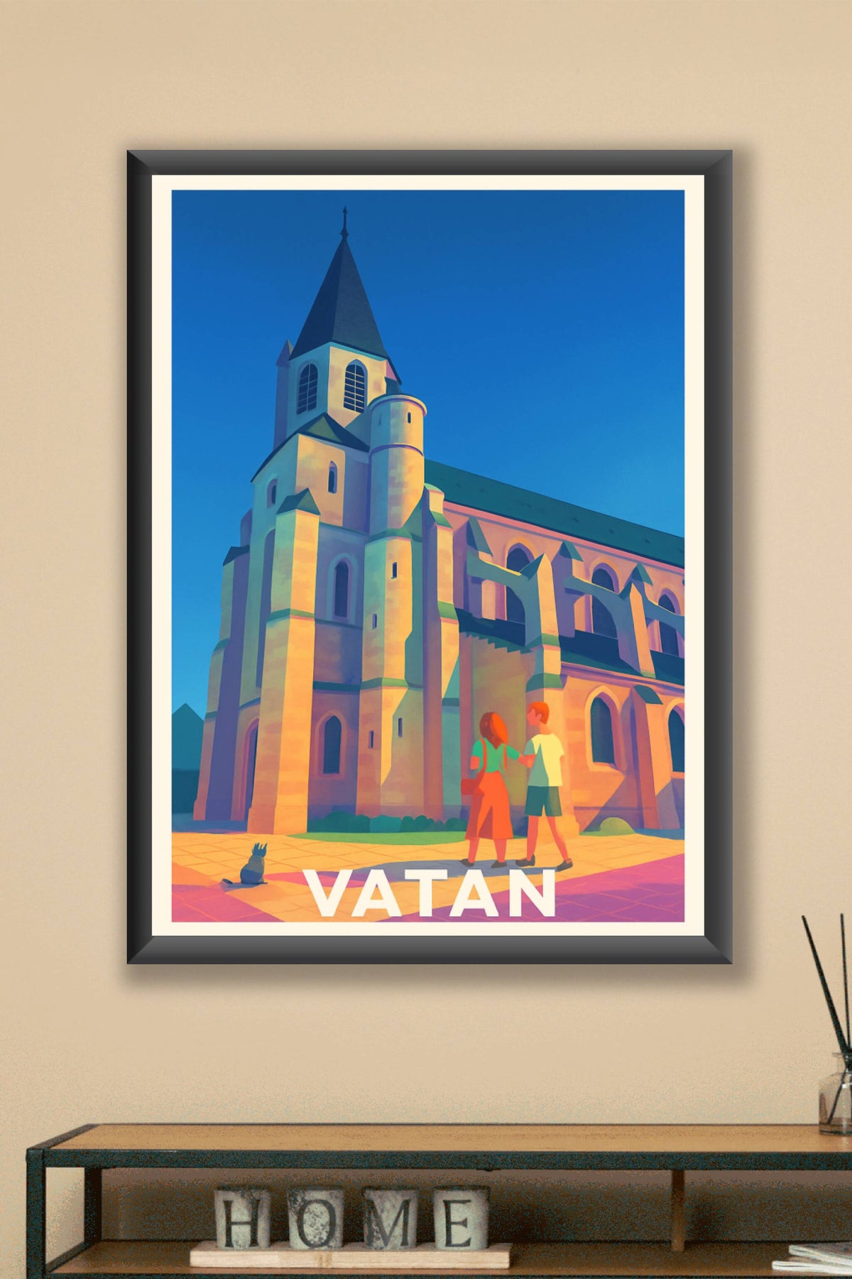 Affiche Vatan — L'église au charme intemporel · poster d'art de Vatan