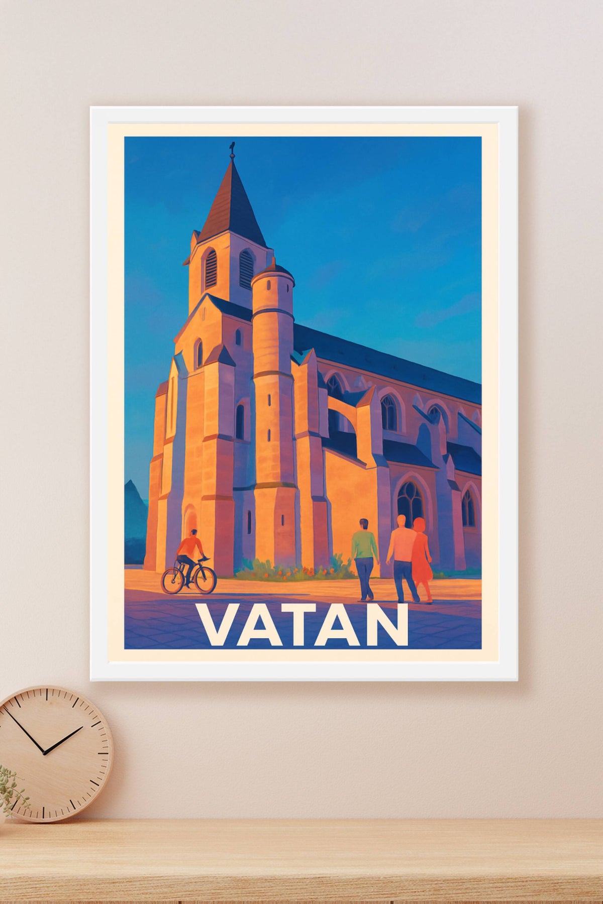 Affiche Vatan — Charme et histoire au cœur de la ville · poster d'art de Vatan