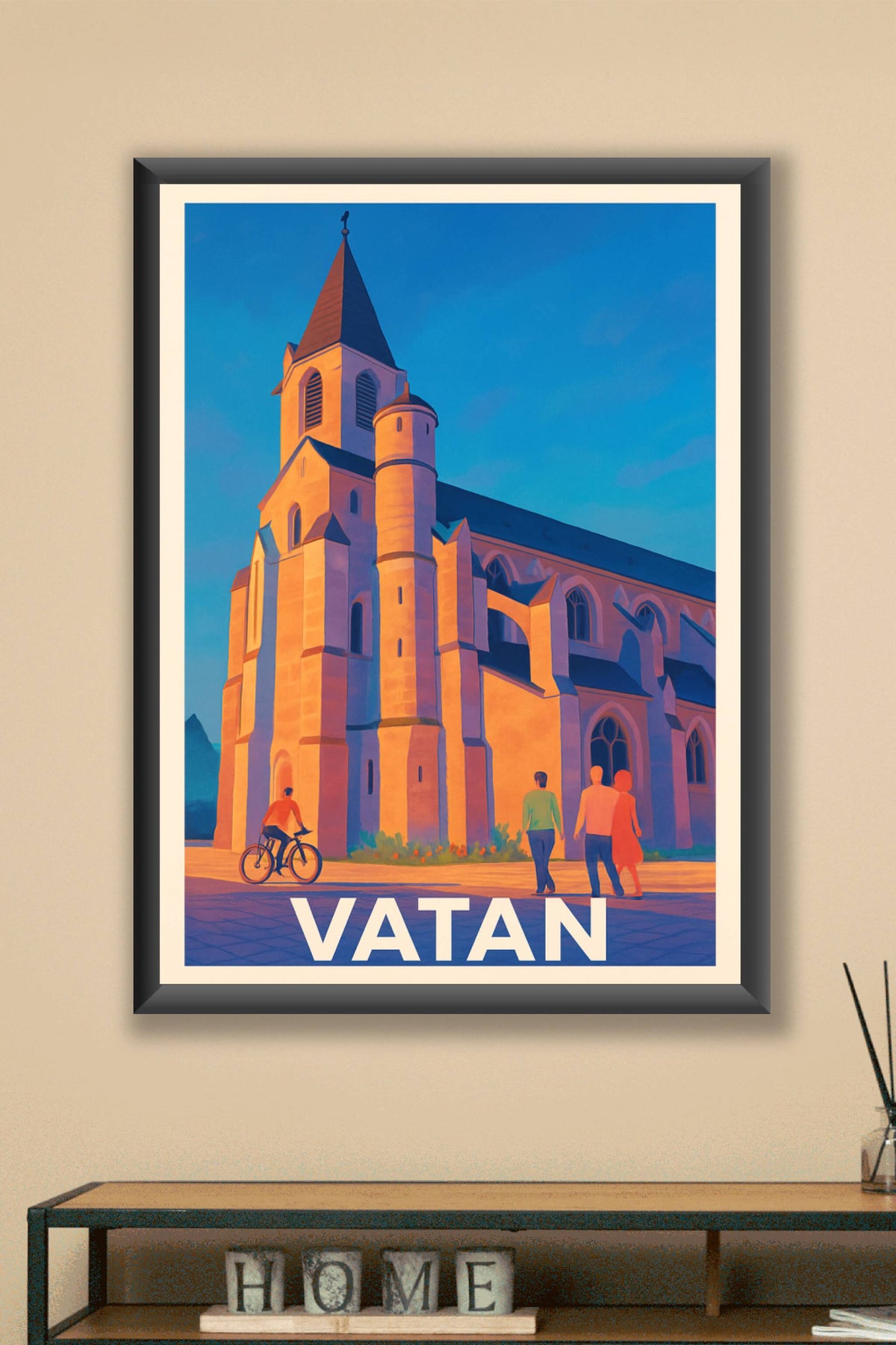 Affiche Vatan — Charme et histoire au cœur de la ville · poster d'art de Vatan