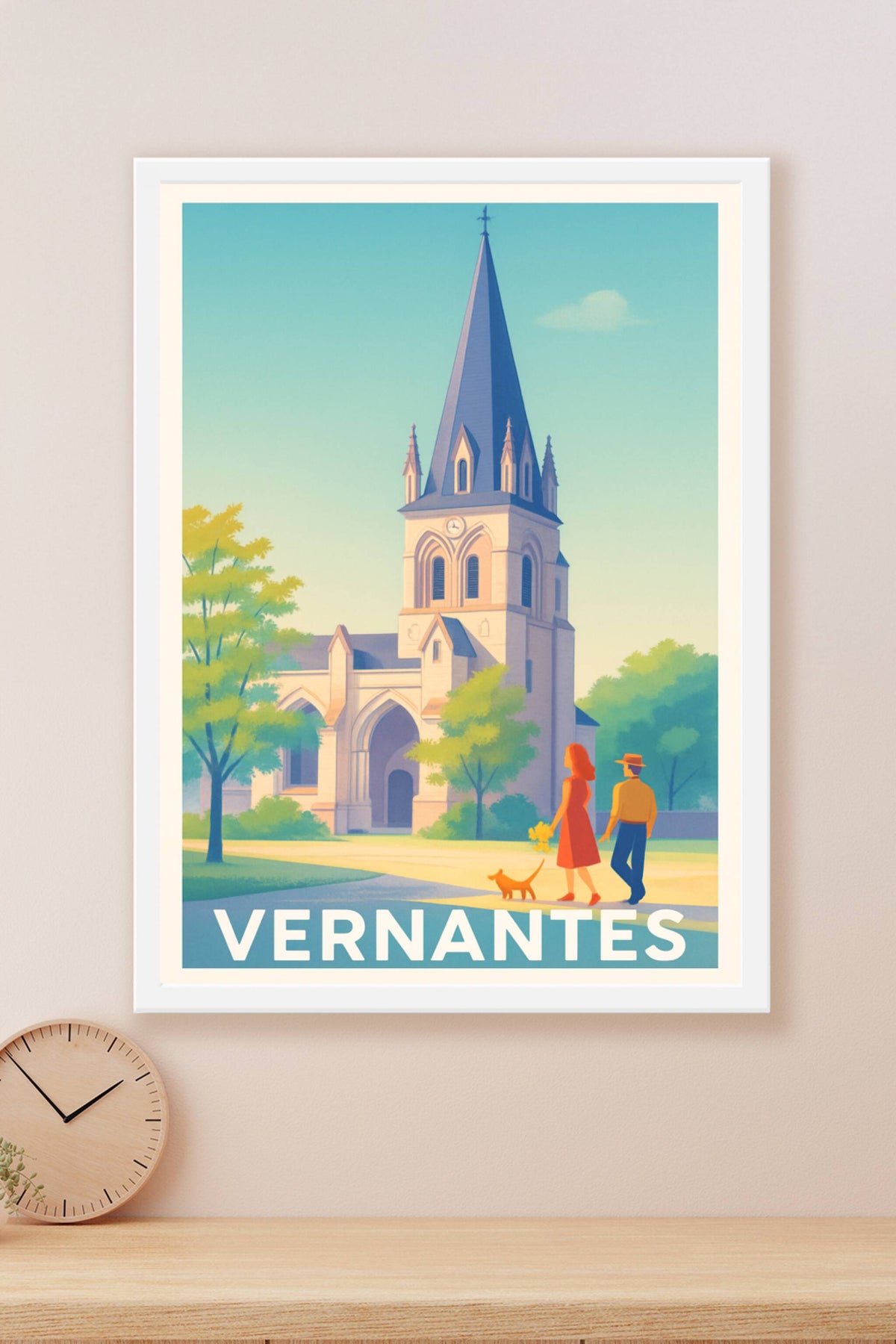 Affiche Vernantes — Charme et sérénité au cœur du patrimoine · poster d'art de Vernantes
