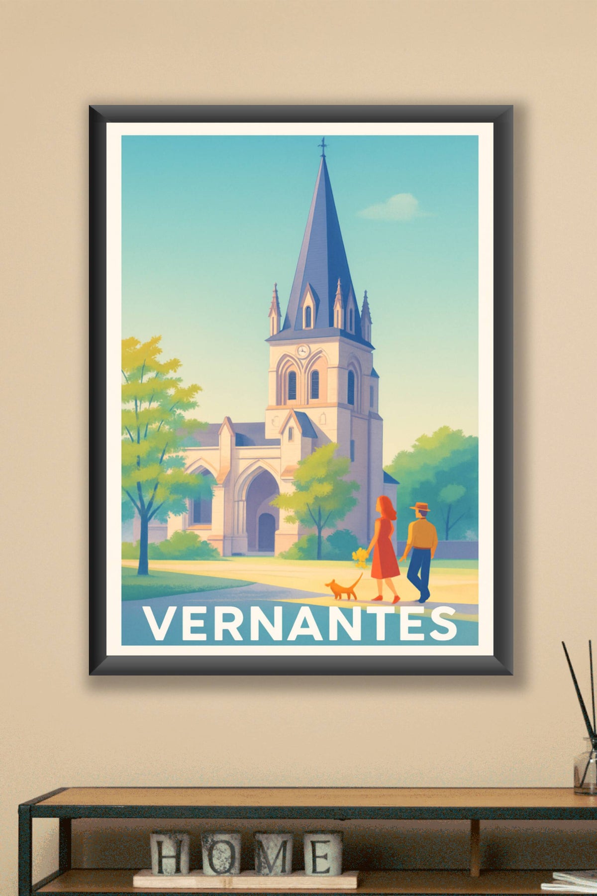 Affiche Vernantes — Charme et sérénité au cœur du patrimoine · poster d'art de Vernantes