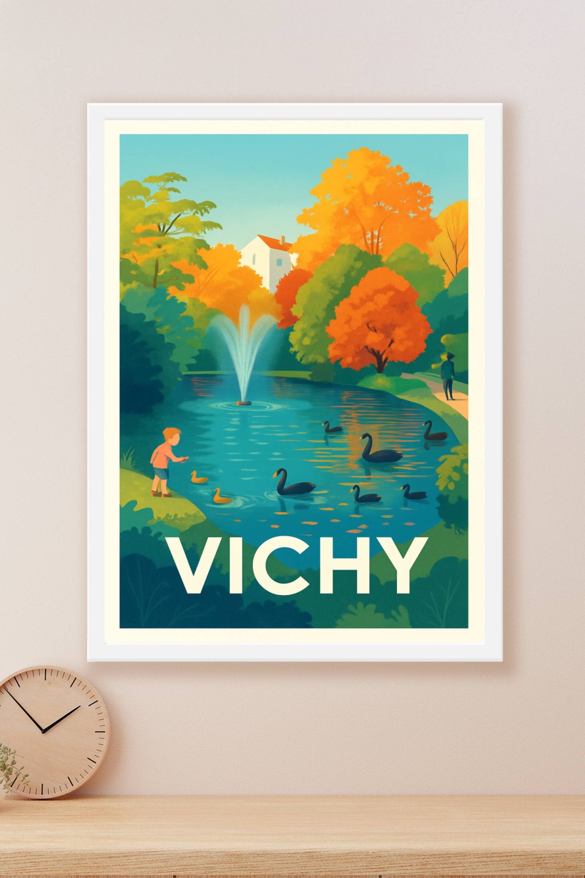Affiche Vichy — Élégance et nature en harmonie · poster d'art de Vichy