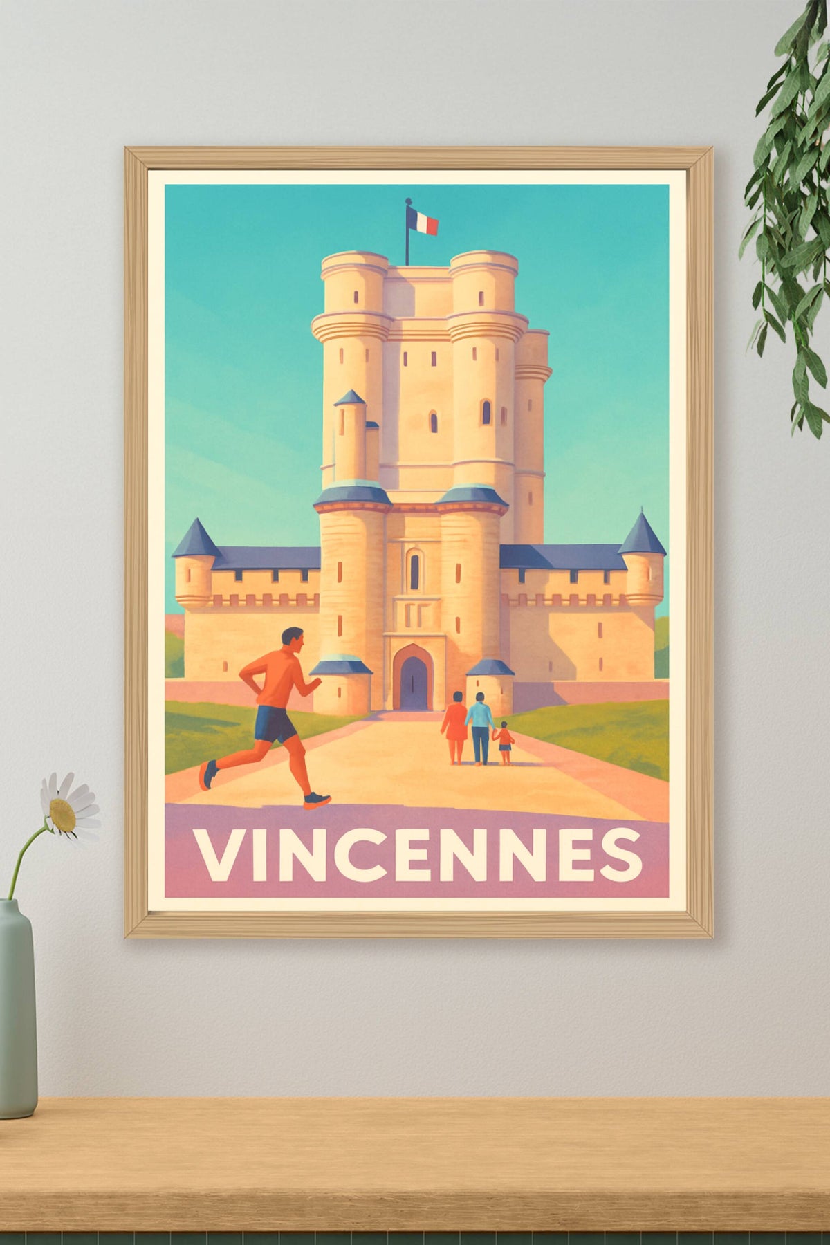 Affiche Vincennes — Découvrez le charme historique du Château · poster d'art de Vincennes