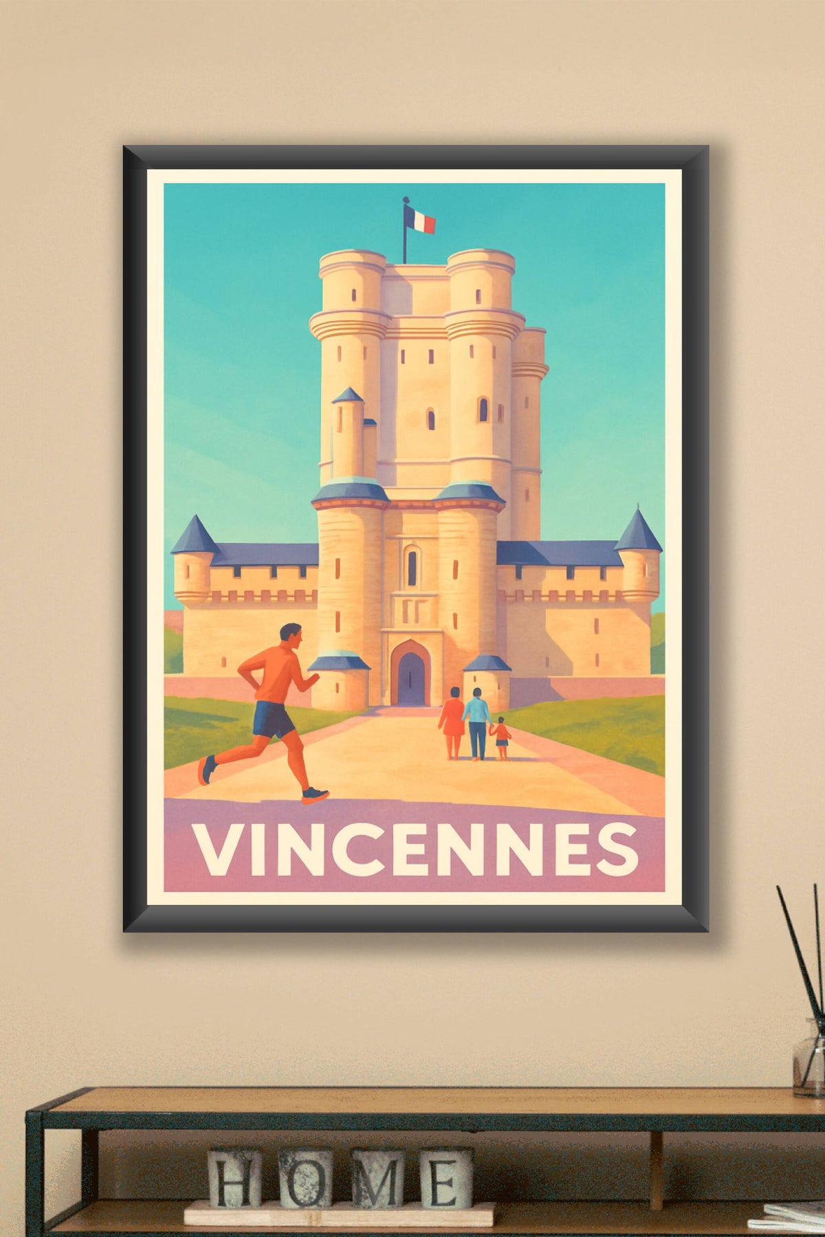 Affiche Vincennes — Découvrez le charme historique du Château · poster d'art de Vincennes