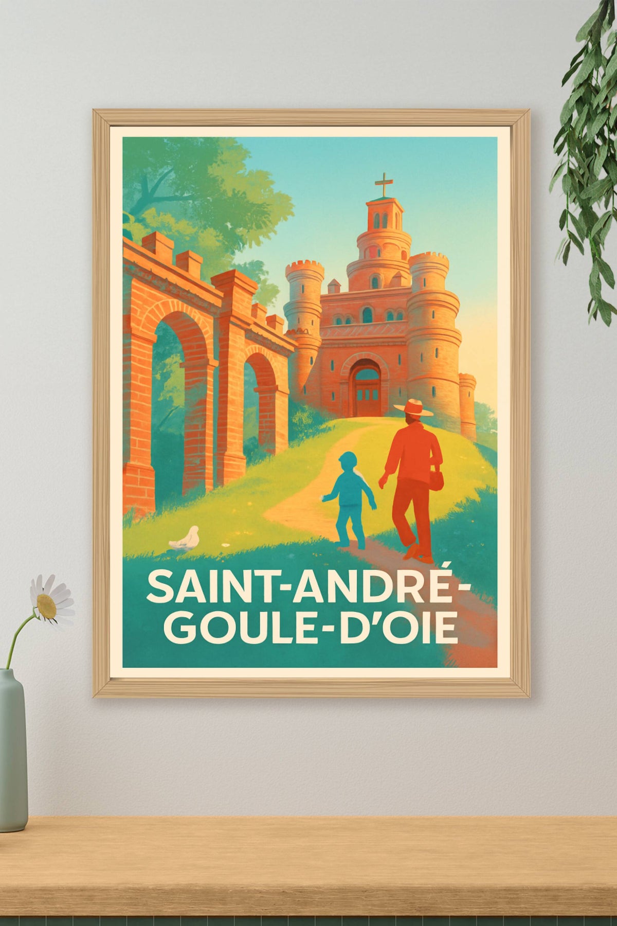 Affiche Saint-André-Goule-d'Oie — Voyage au cœur d'un château emblématique · poster d'art de Saint-André-Goule-d'Oie