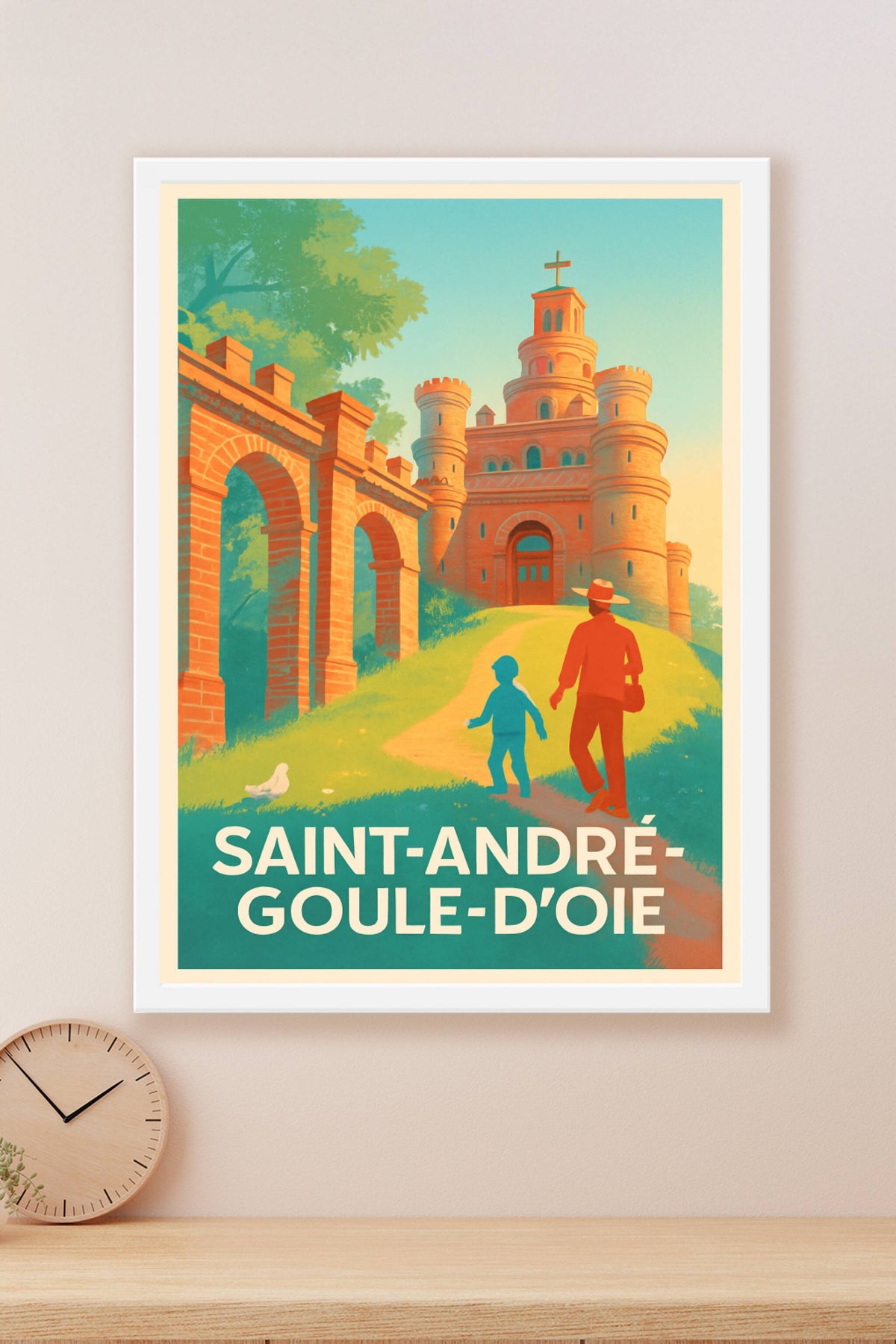 Affiche Saint-André-Goule-d'Oie — Voyage au cœur d'un château emblématique · poster d'art de Saint-André-Goule-d'Oie