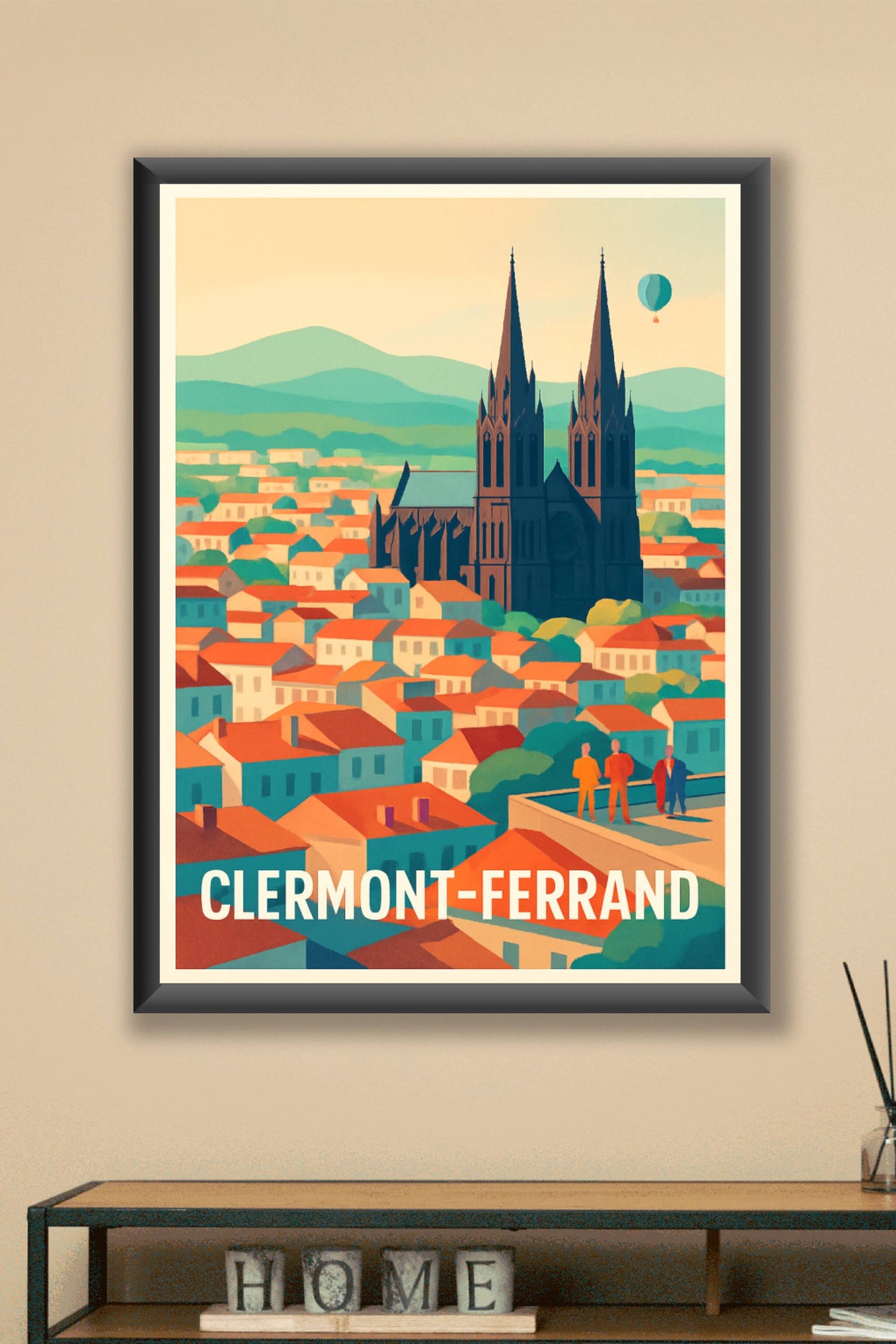 Affiche Clermont-Ferrand — Une ville au charme intemporel · poster d'art de Clermont-Ferrand