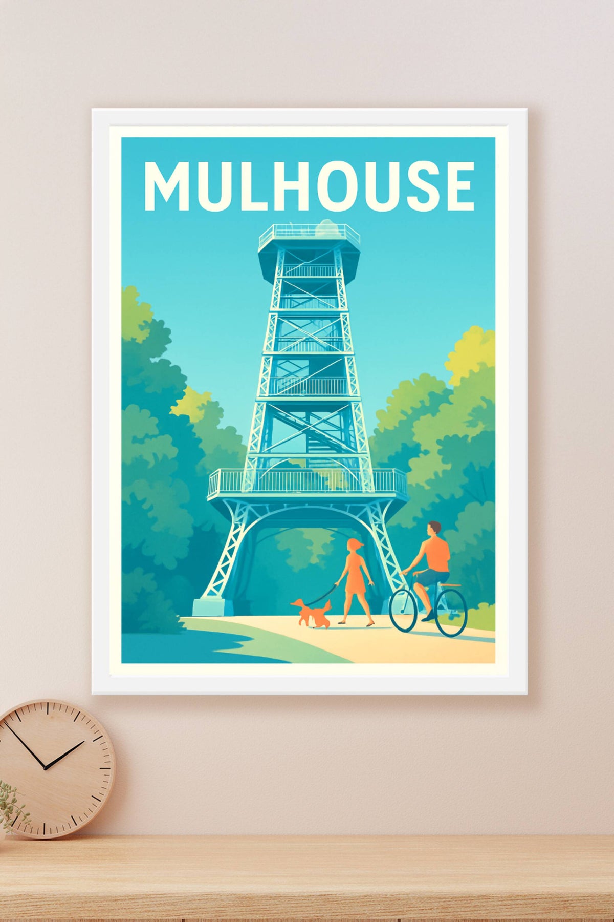 Affiche Mulhouse — Escapade nature et découverte · poster d'art de Mulhouse