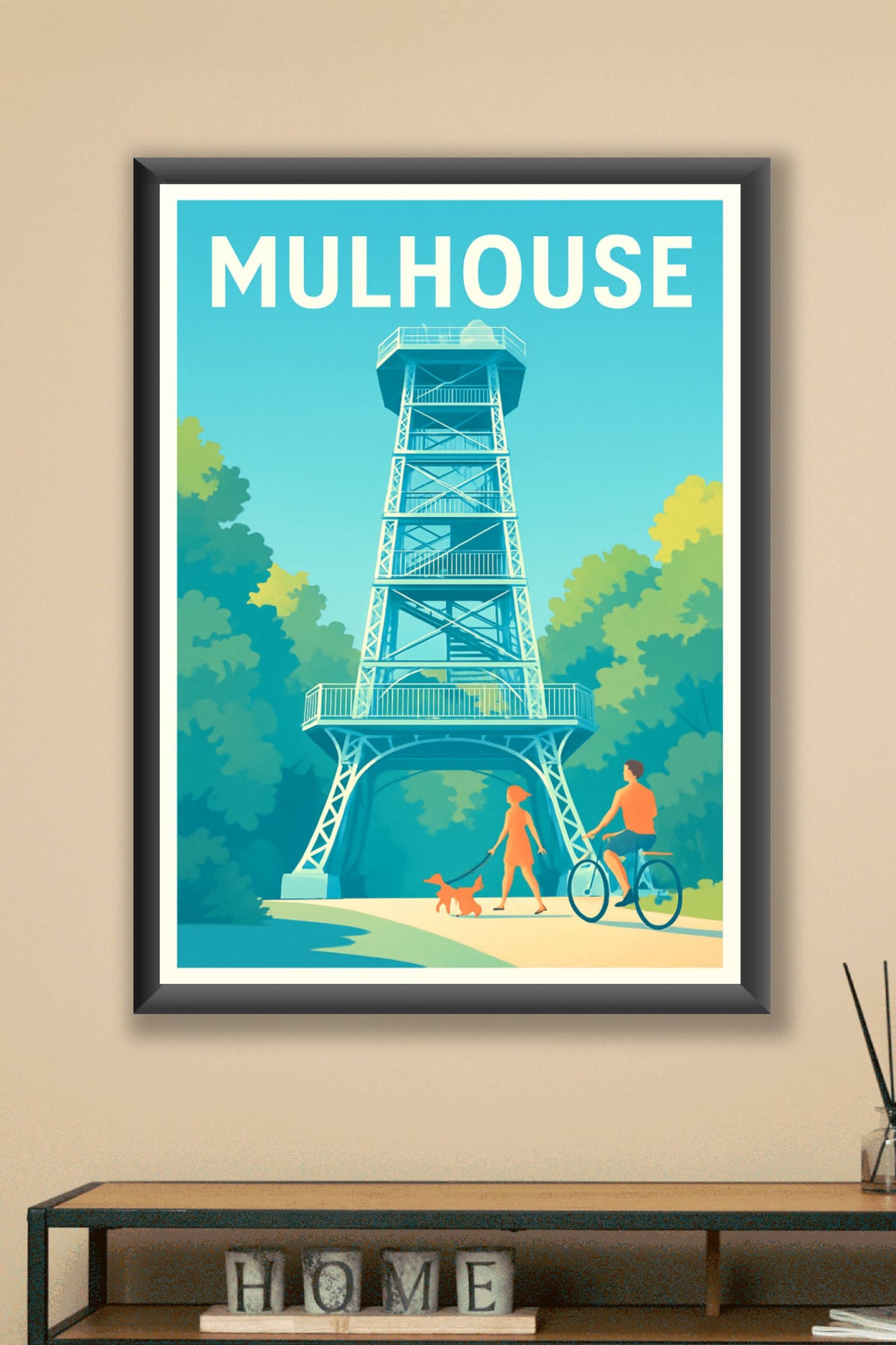 Affiche Mulhouse — Escapade nature et découverte · poster d'art de Mulhouse