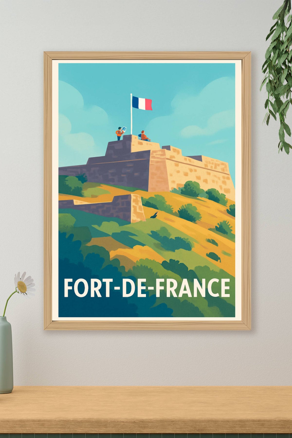 Affiche Fort-de-France — L'élégance historique au cœur des Caraïbes · poster d'art de Fort-de-France
