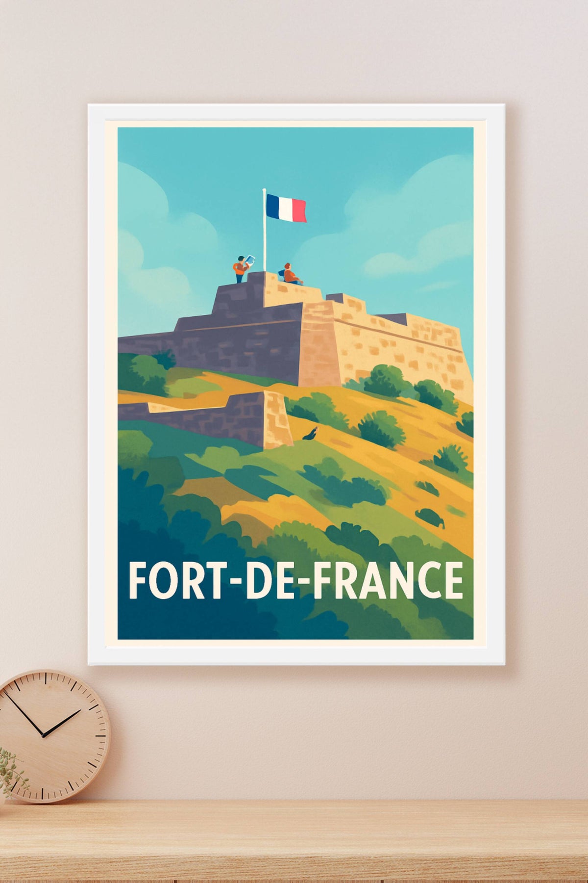 Affiche Fort-de-France — L'élégance historique au cœur des Caraïbes · poster d'art de Fort-de-France