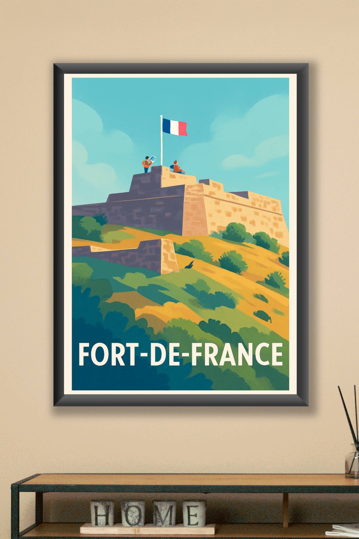 Affiche Fort-de-France — L'élégance historique au cœur des Caraïbes · poster d'art de Fort-de-France